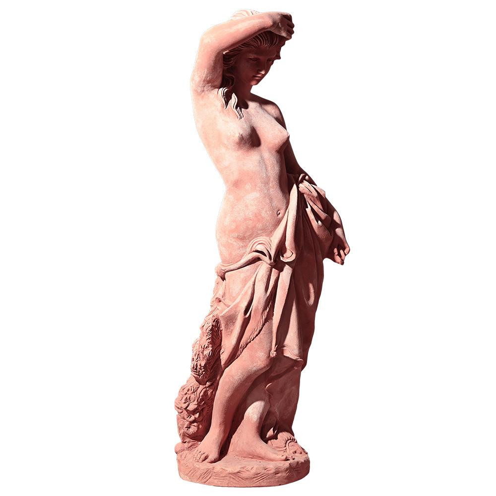 Grande statue toscanne en terre cuite - 145 cm Bon état - En vente à Madrid, ES