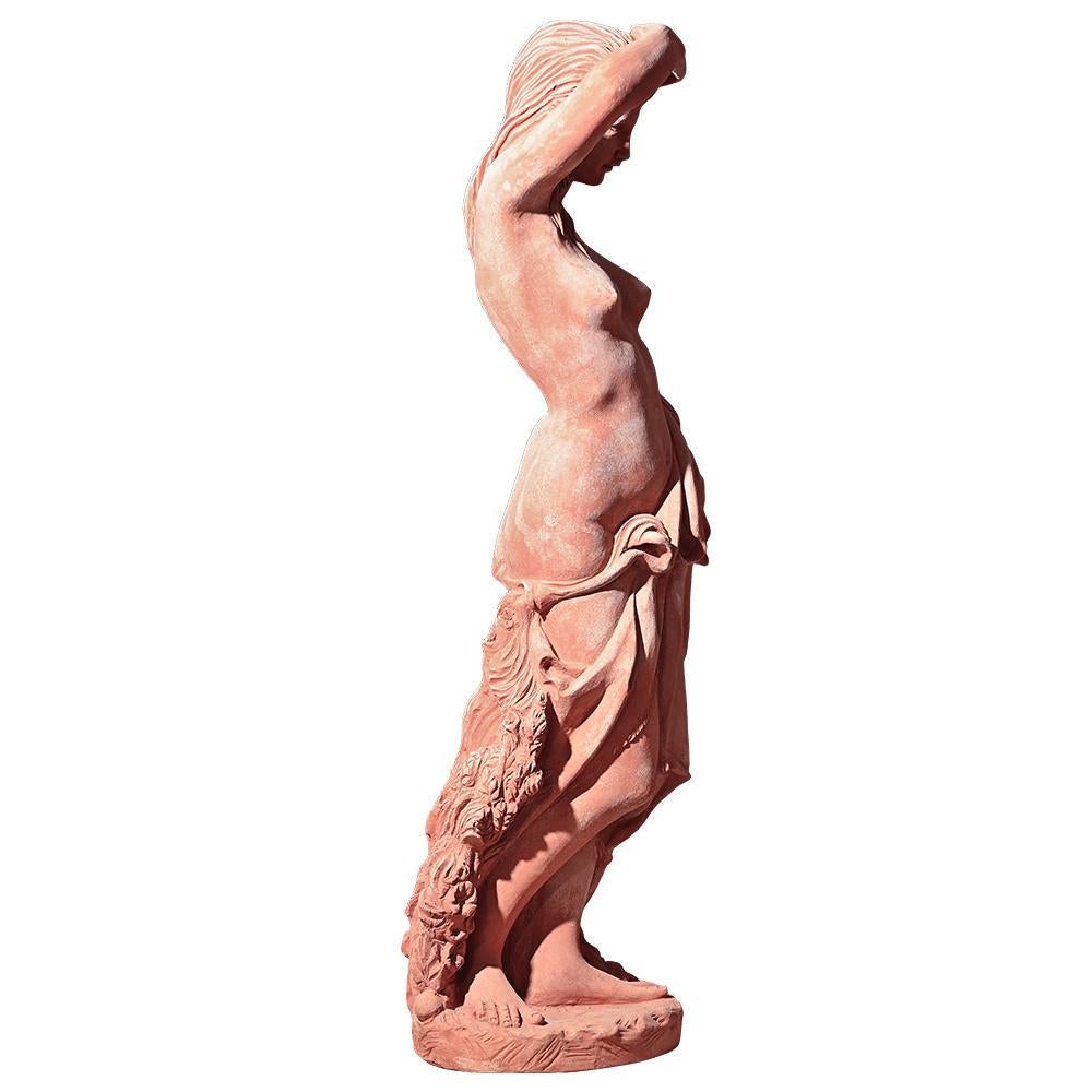 20ième siècle Grande statue toscanne en terre cuite - 145 cm en vente