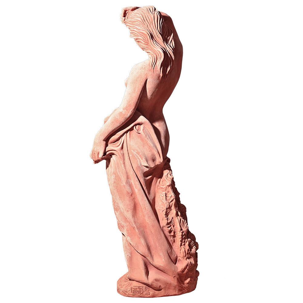 Grande statue toscanne en terre cuite - 145 cm en vente 1