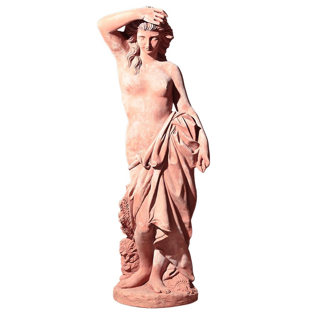 Grande statue toscanne en terre cuite - 145 cm en vente 4