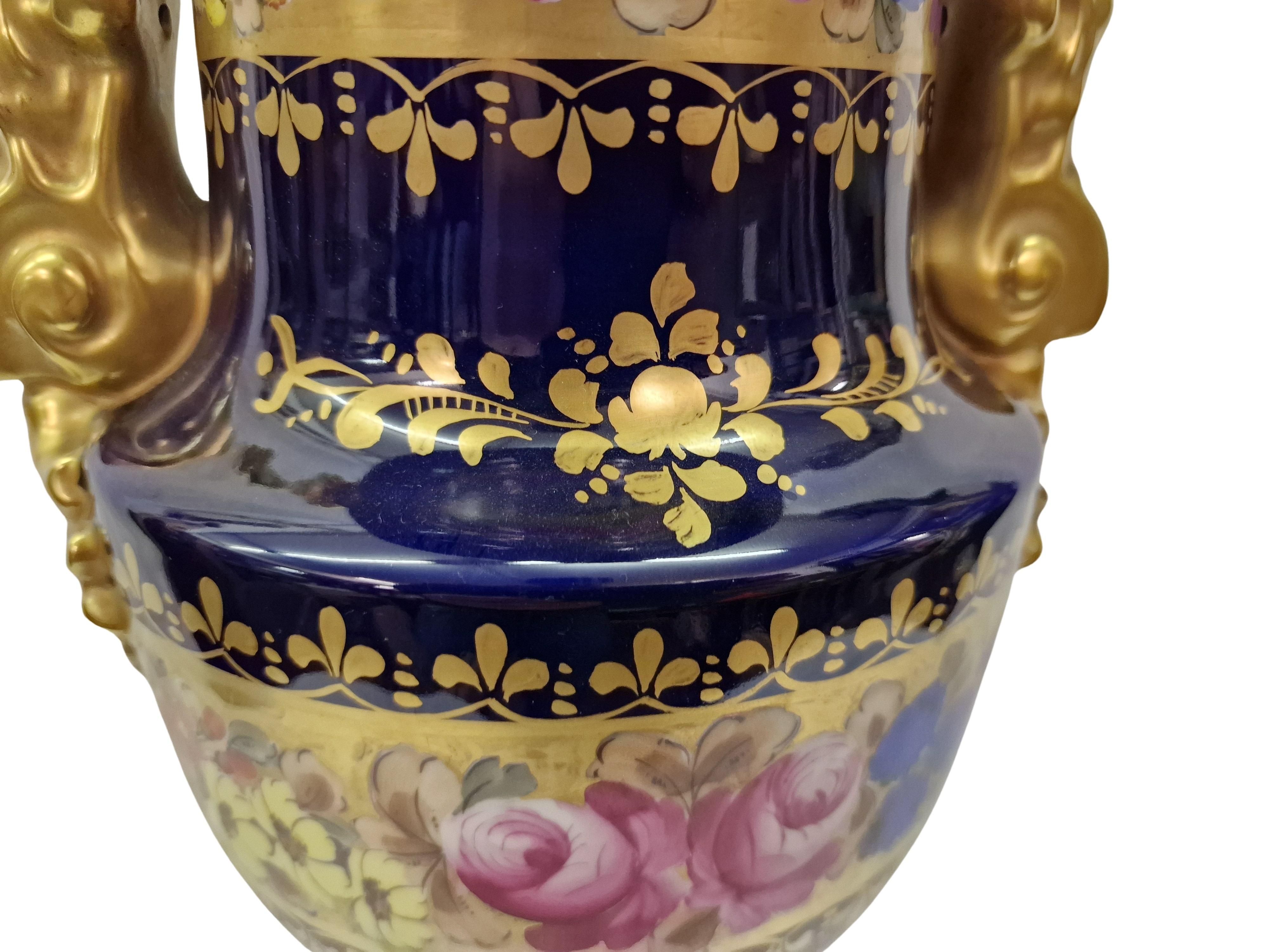 vaso enorme, vaso a cratere, dipinto a mano, firmato, anni '50, Limoges, Francia in vendita 4