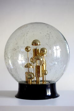 Grande table ou lampadaire vintage en verre soufflé, années 1970