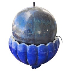 Huge Retro Ceramic Ball Water Fountain