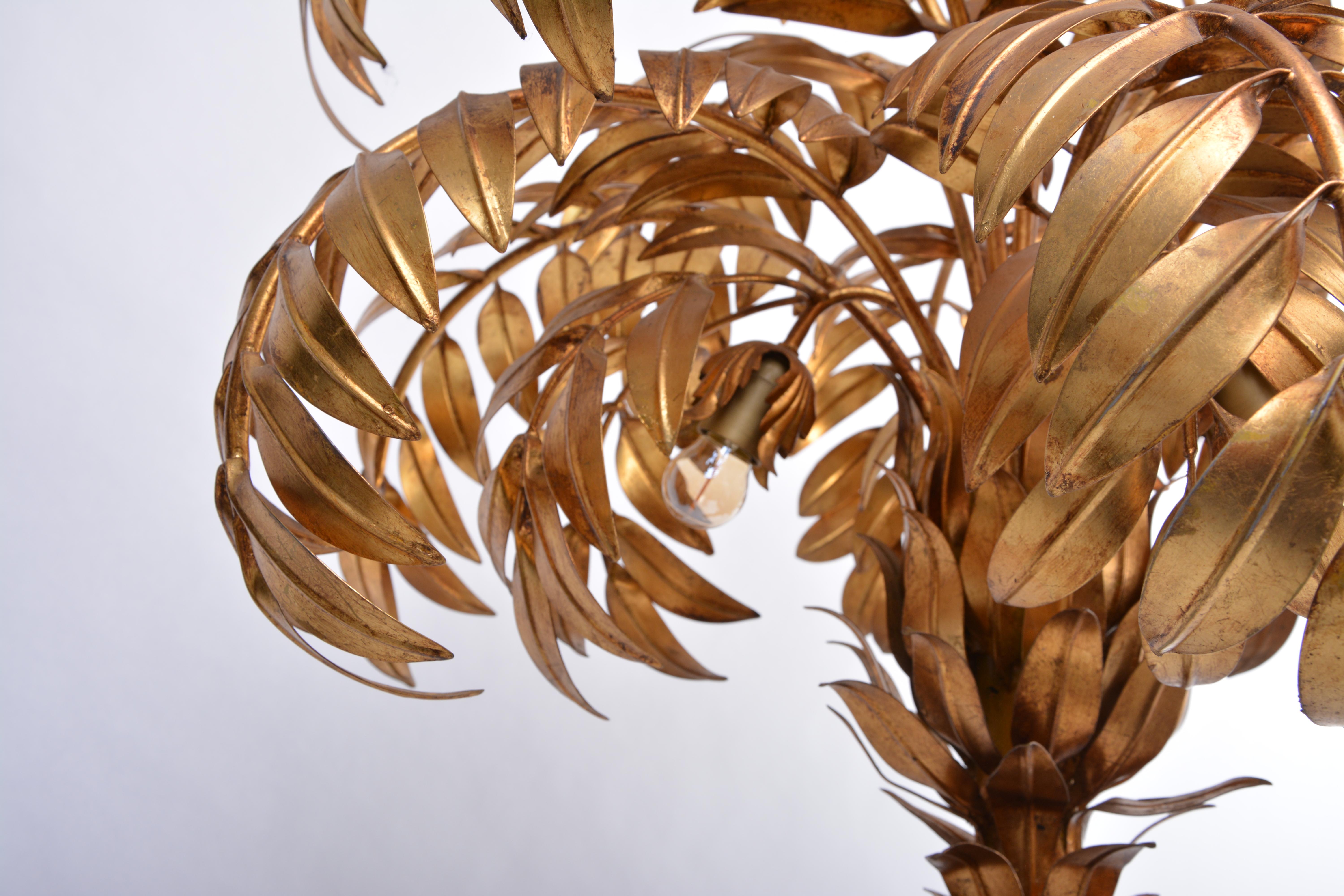 golden palm tree lamp
