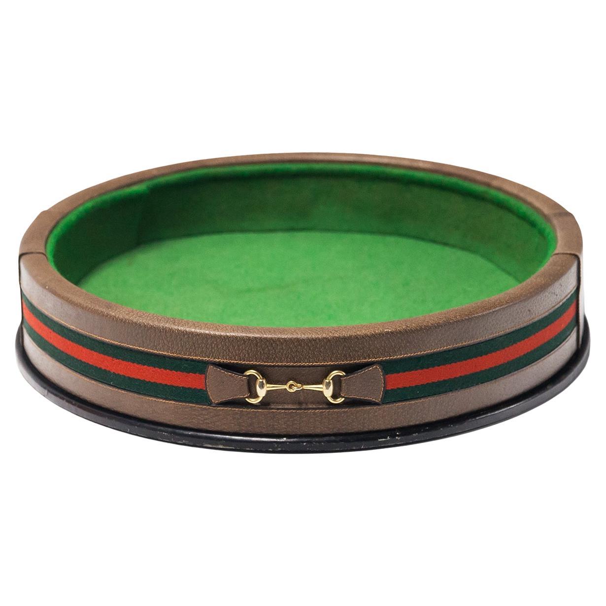 Grand plateau de jeu vintage Gucci des années 1970