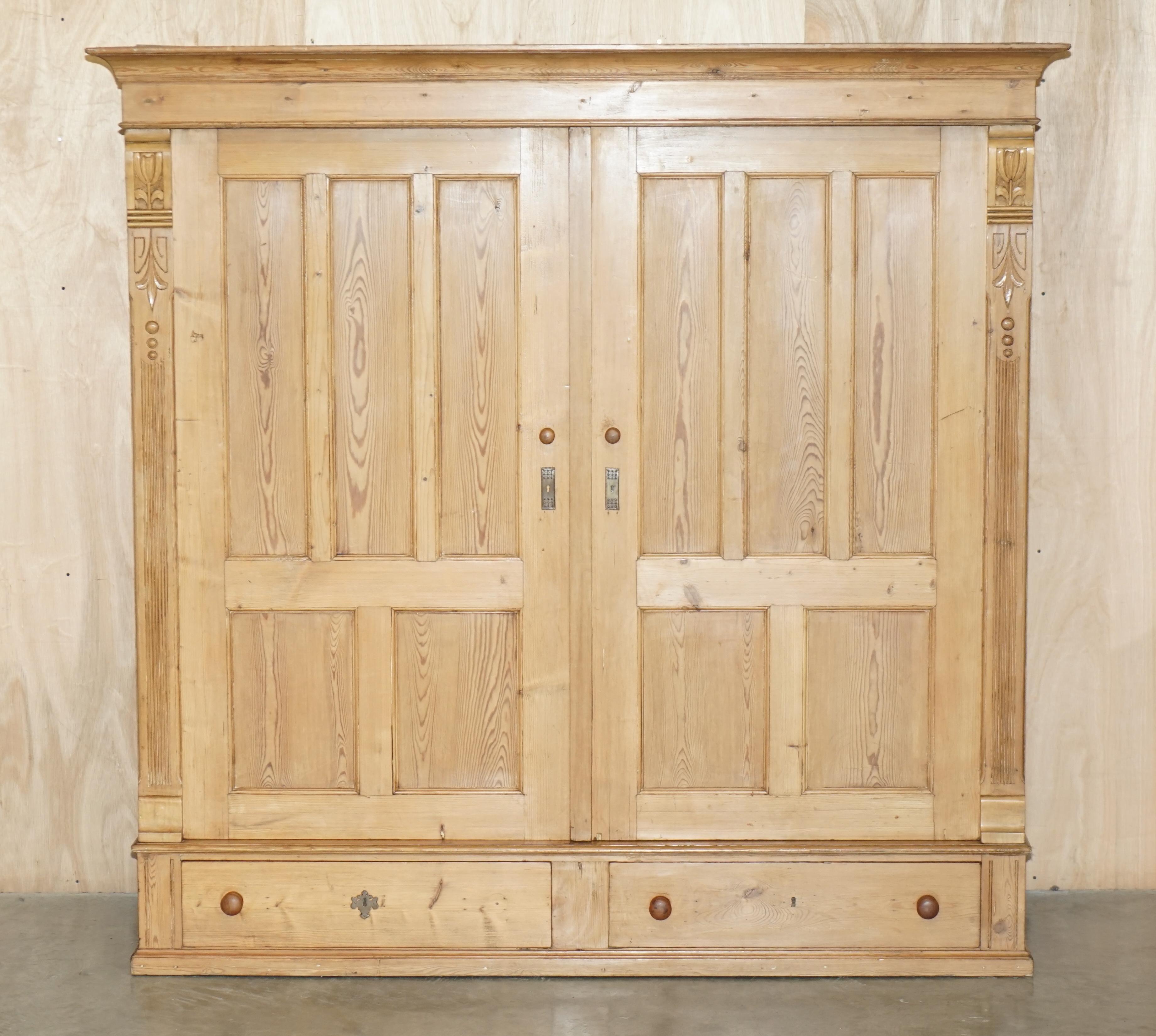 Royal House Antiques

Royal House Antiques is delighted to offer for sale this stunning, extra large, Vintage Swedish Pine hand carved wardrobe offering massive amounts of storage space 

Please note the delivery fee listed is just a guide, it