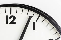 ENORME Reloj de pared industrial de 30" de la fábrica ferroviaria Gents of Leicester c1930