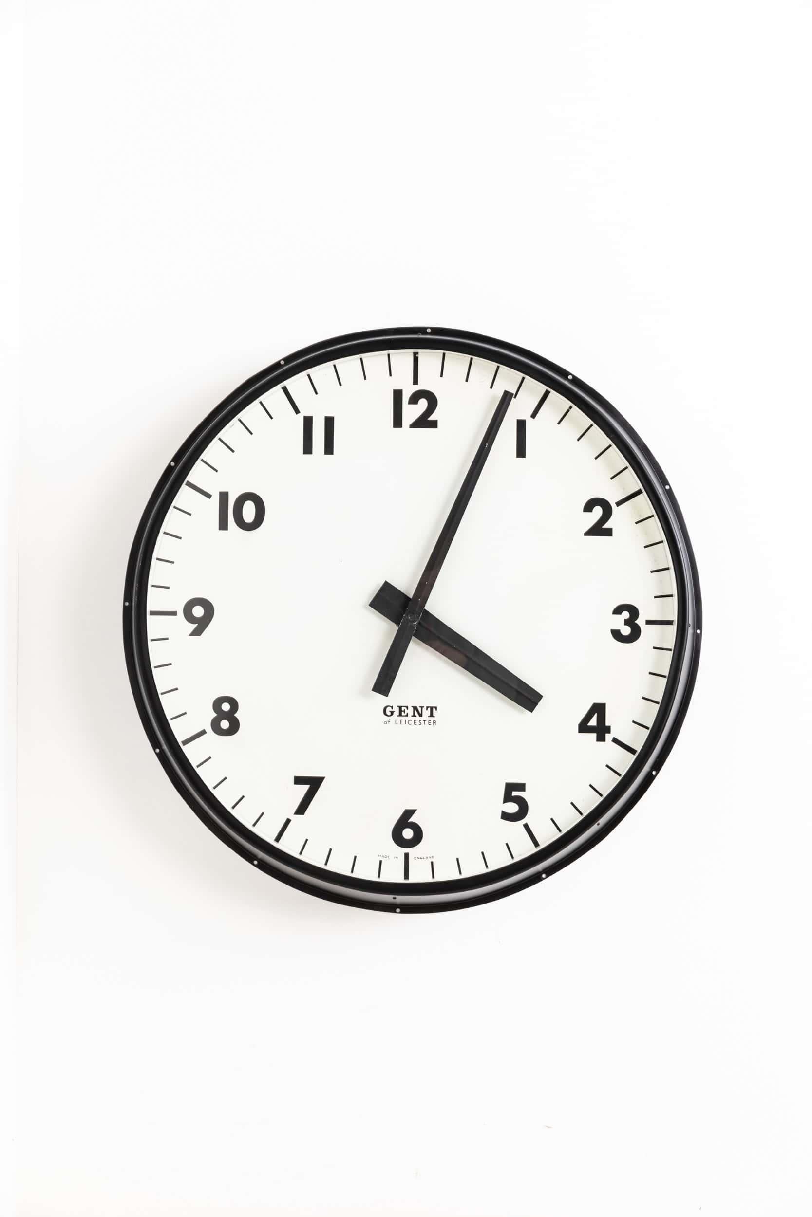 Pressato ENORME OROLOGIO industriale d'epoca da 30