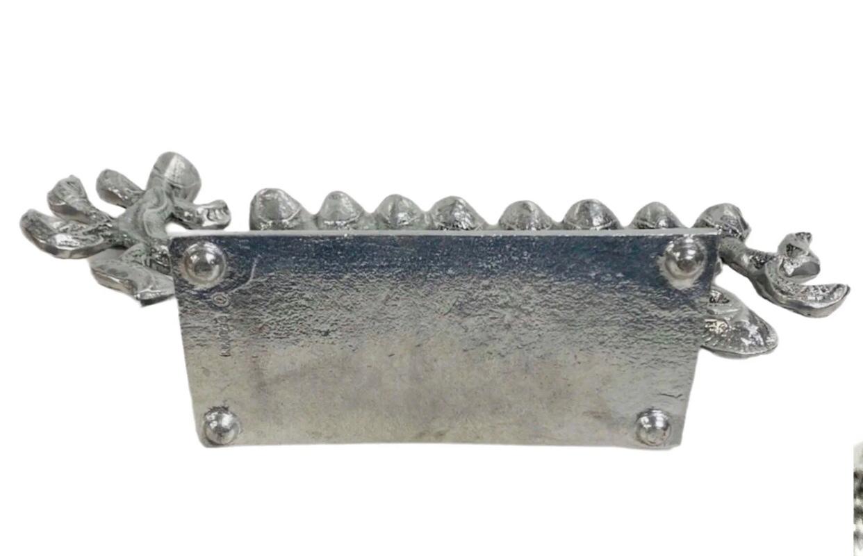 Großer brutalistischer Mid-Century-Modern-Menorah aus Aluminiumguss von Don Drumm (20. Jahrhundert) im Angebot