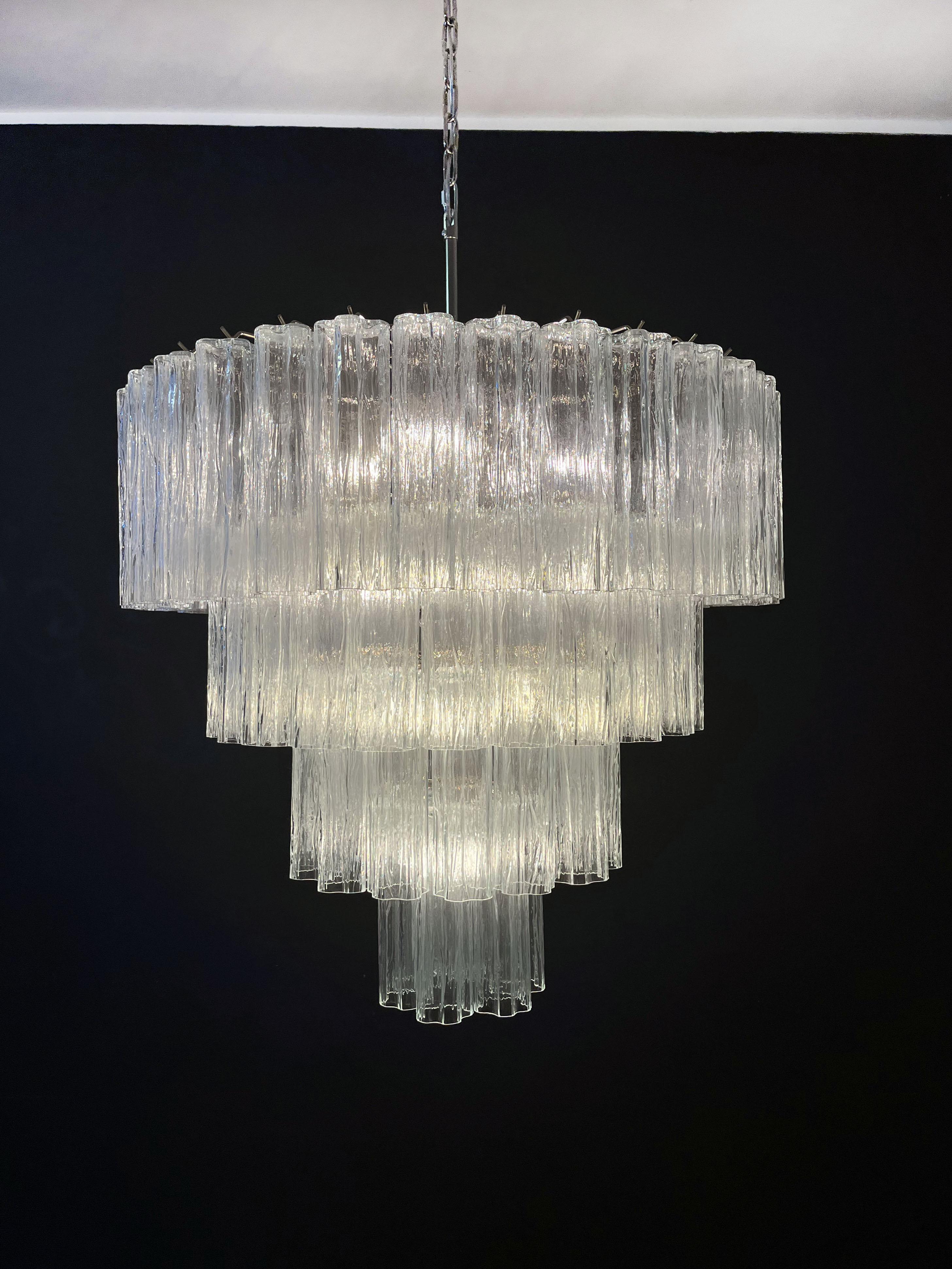 Huge Vintage Murano Glass Tiered Chandelier -78 glasses 3