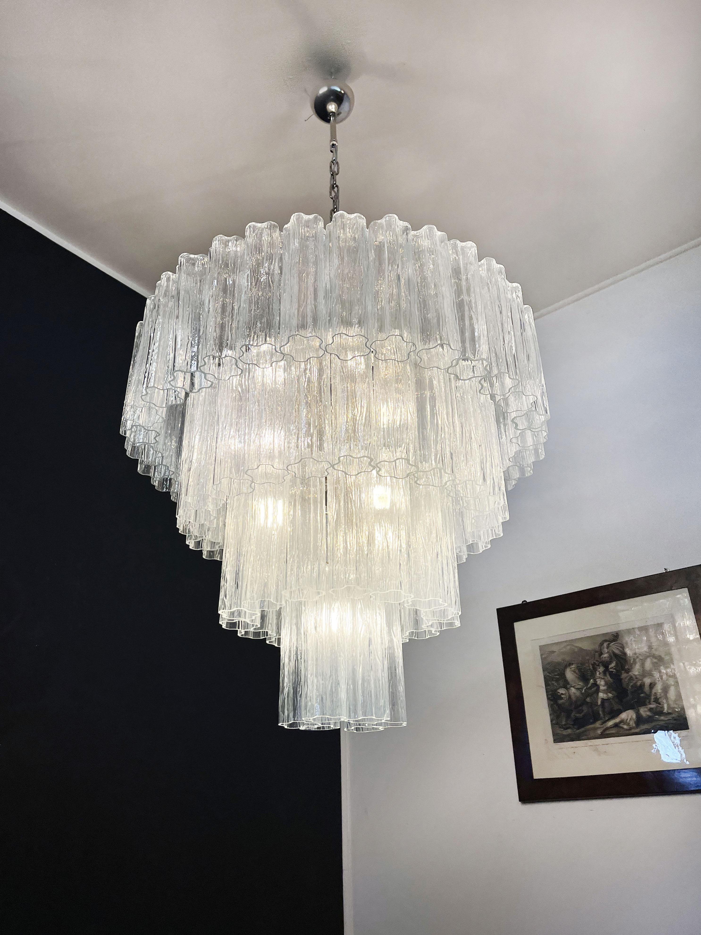 Huge Vintage Murano Glass Tiered Chandelier -78 glasses 4