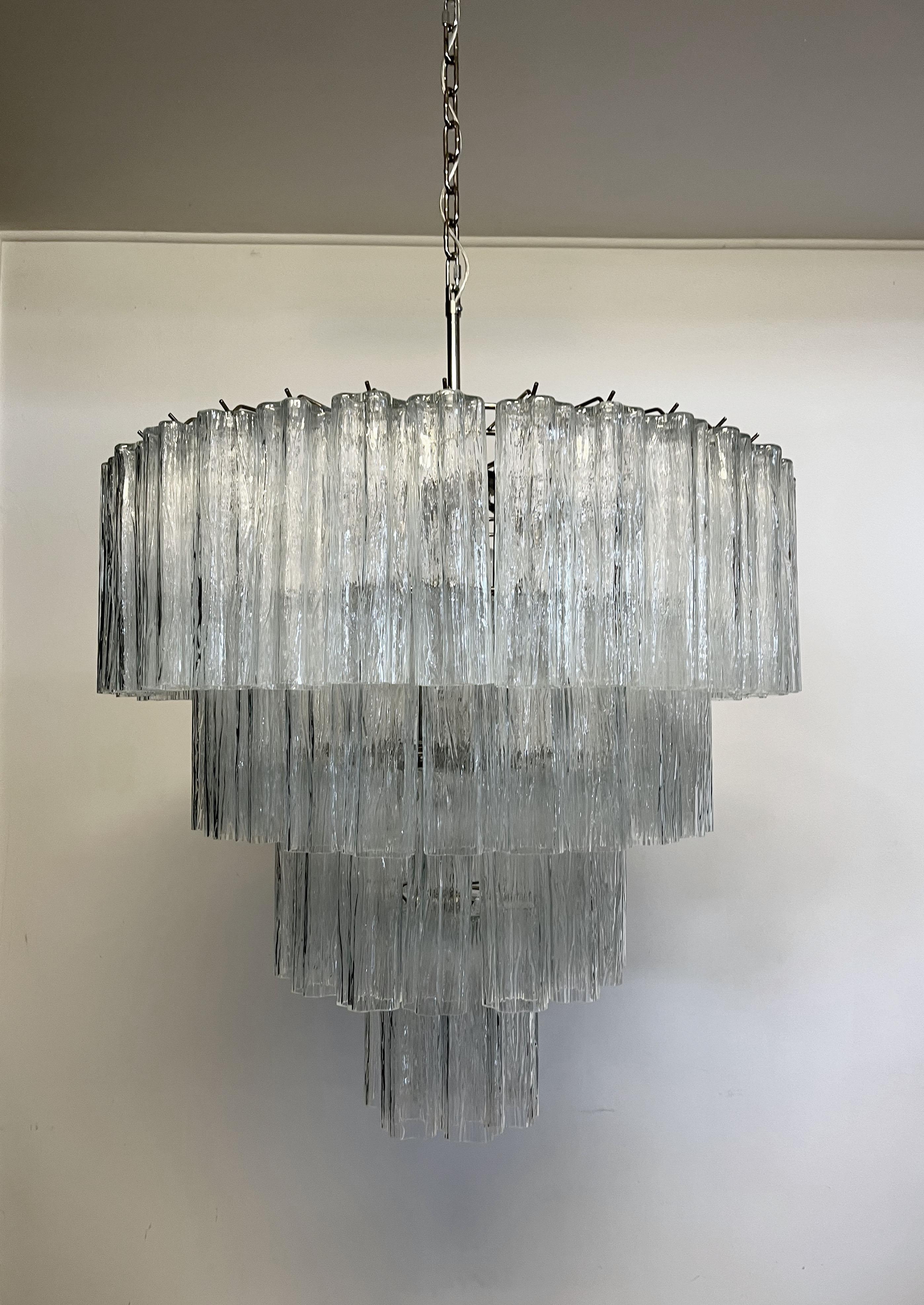 Huge Vintage Murano Glass Tiered Chandelier -78 glasses 5
