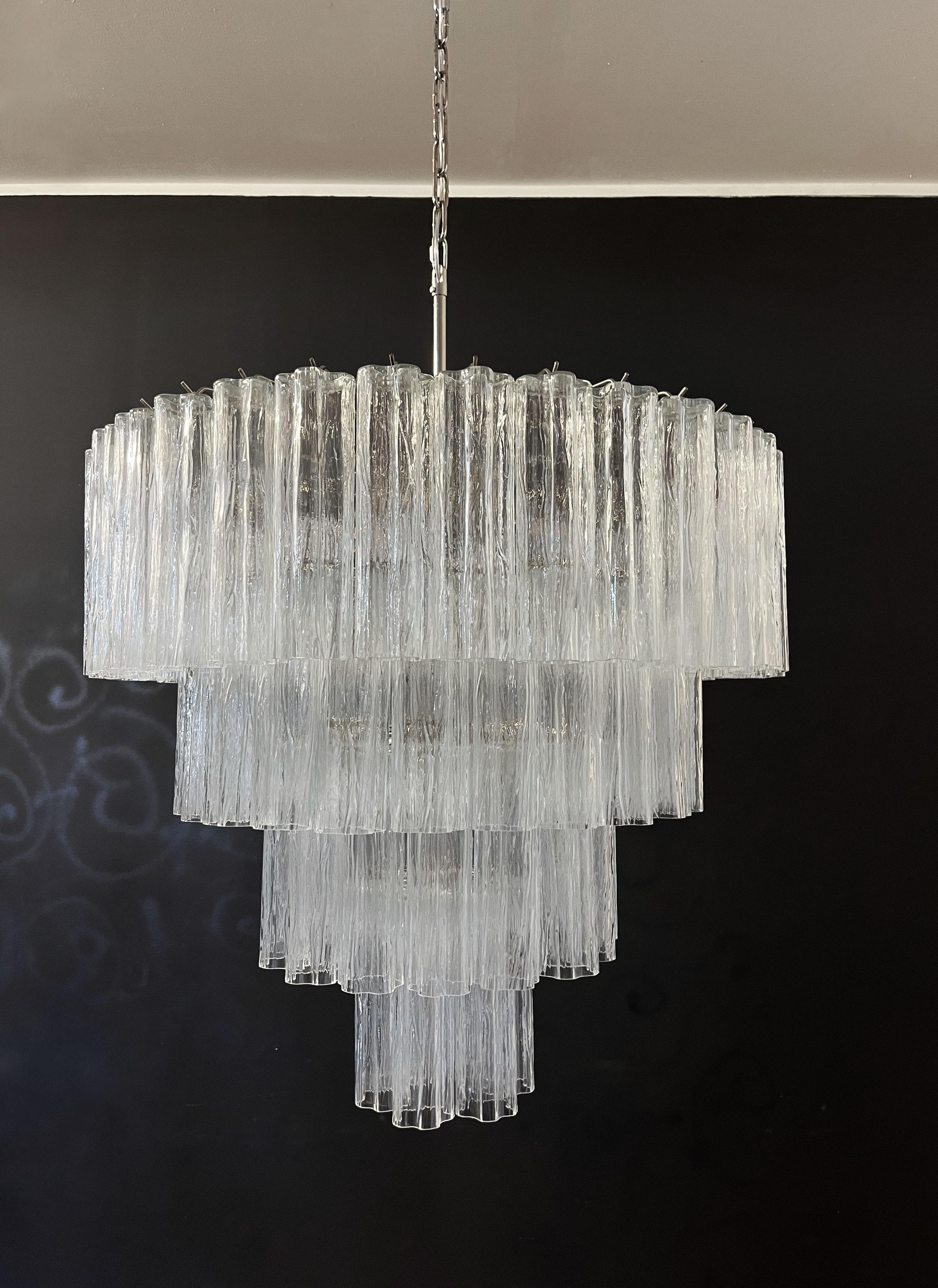 Huge Vintage Murano Glass Tiered Chandelier -78 glasses 6