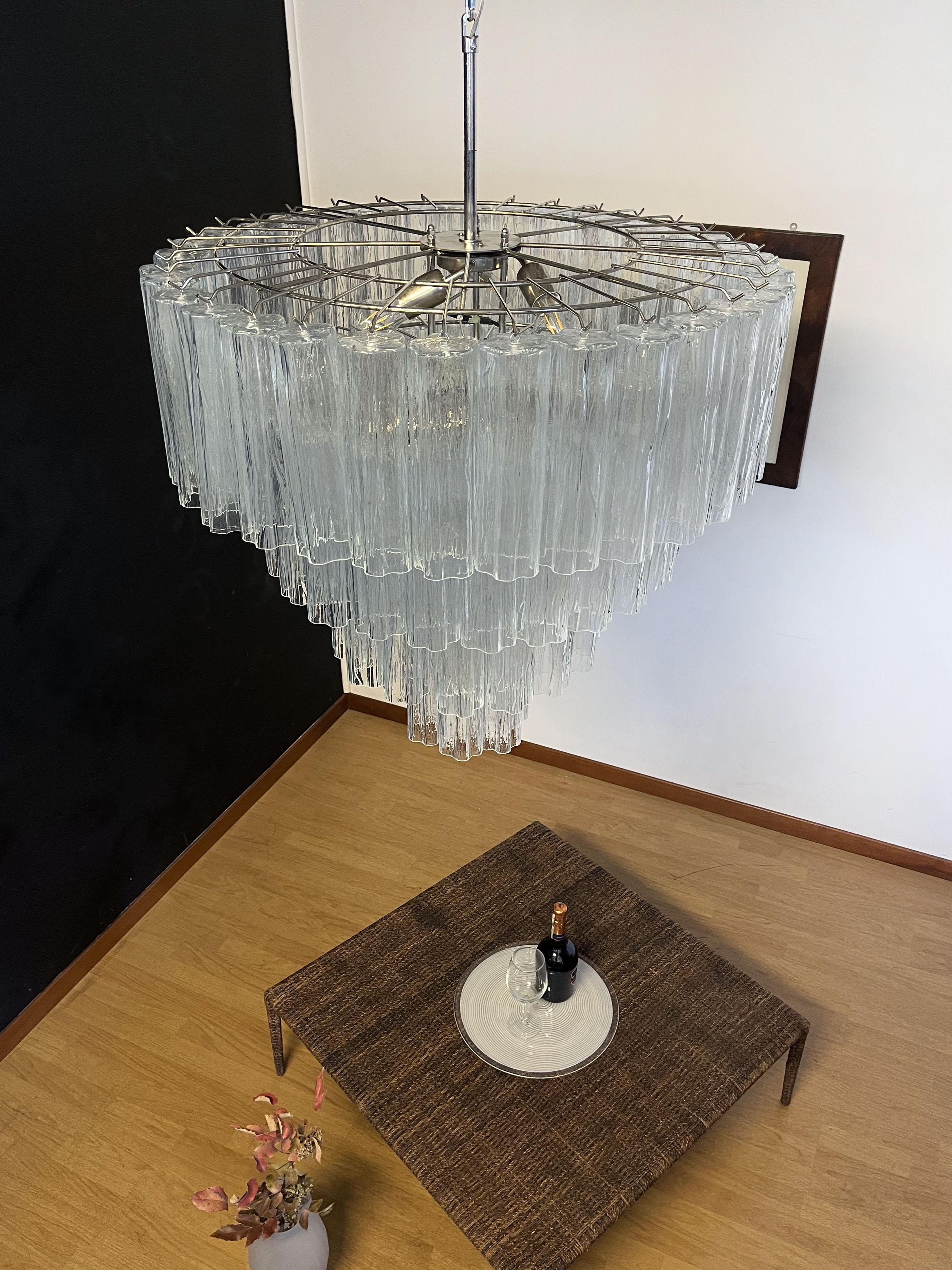 Huge Vintage Murano Glass Tiered Chandelier -78 glasses 7
