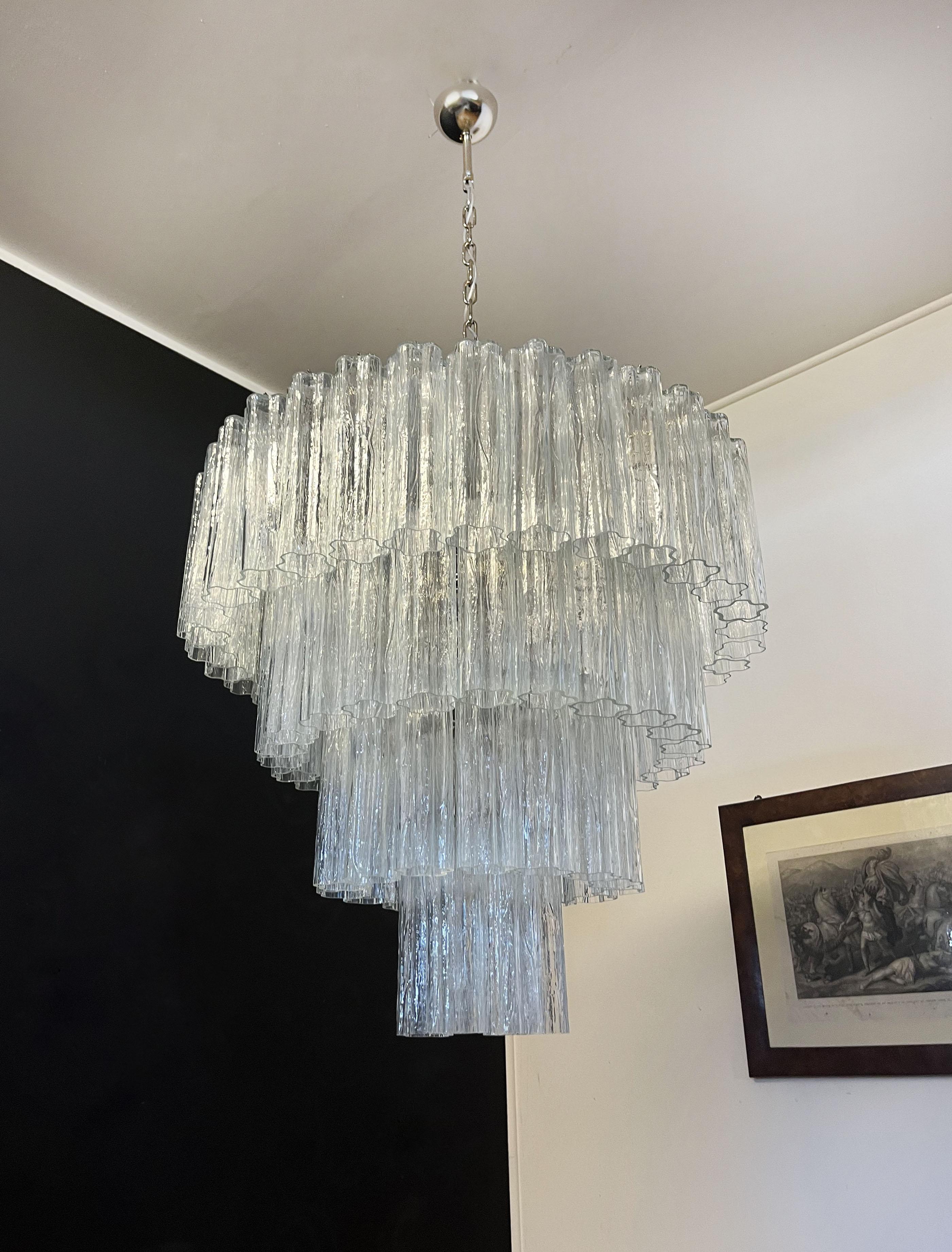 Huge Vintage Murano Glass Tiered Chandelier -78 glasses 8