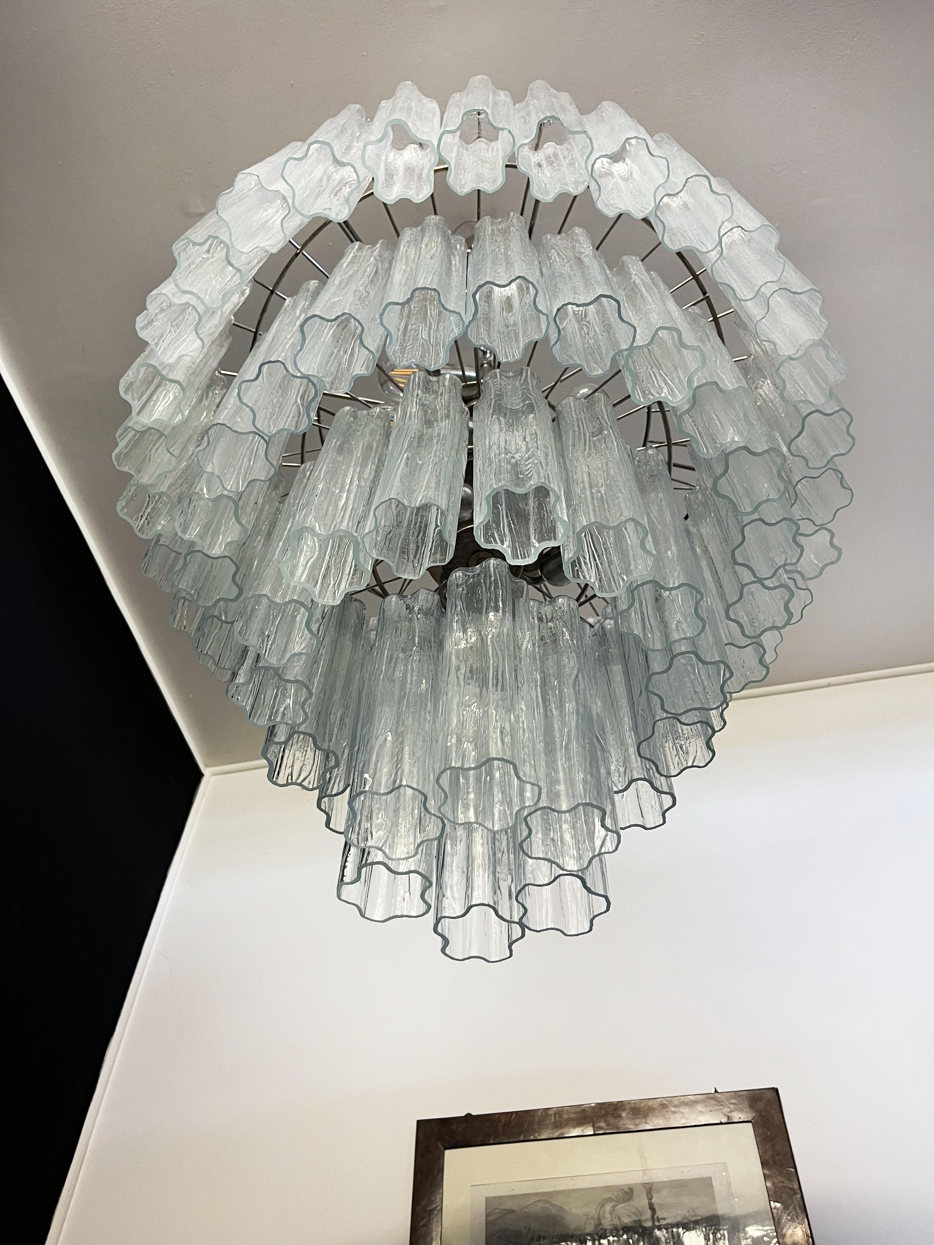 Huge Vintage Murano Glass Tiered Chandelier -78 glasses 9