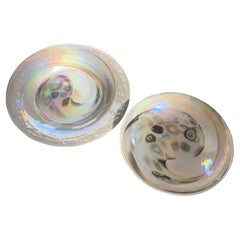 Huge Vintage Murano Italian Art Glass Bowl and Underplate Huge Vintage Murano Italian Art Glass Bowl and Underplate