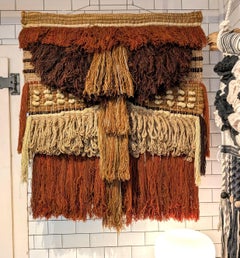 Große Vintage-Wandkunst aus Textilfaser der kalifornischen Künstlerin Margo O'Connor, 1970er Jahre