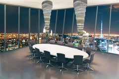 Huge Vortex Multitier Crystal Prism Chandelier by Veneziani Arte
