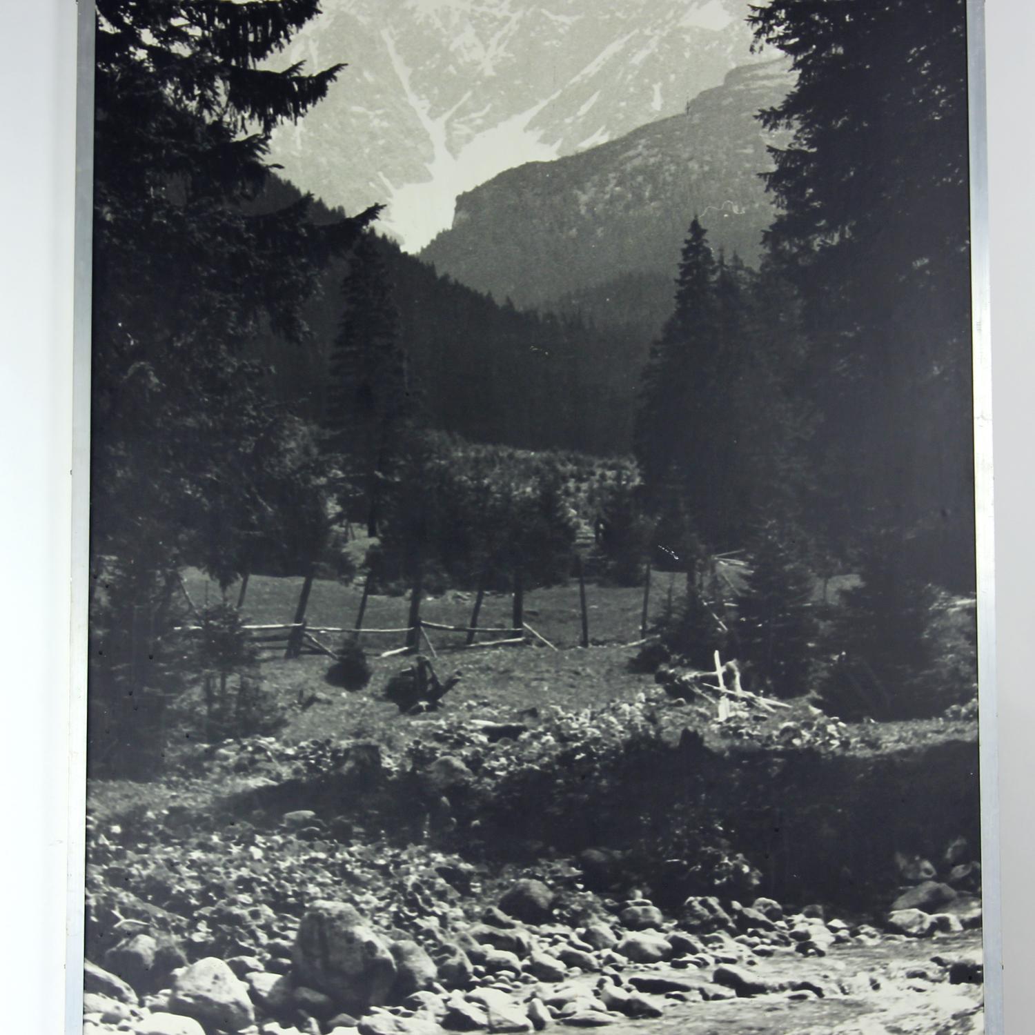 Alluminio Grande fotografia da parete, Cecoslovacchia, anni '70 in vendita