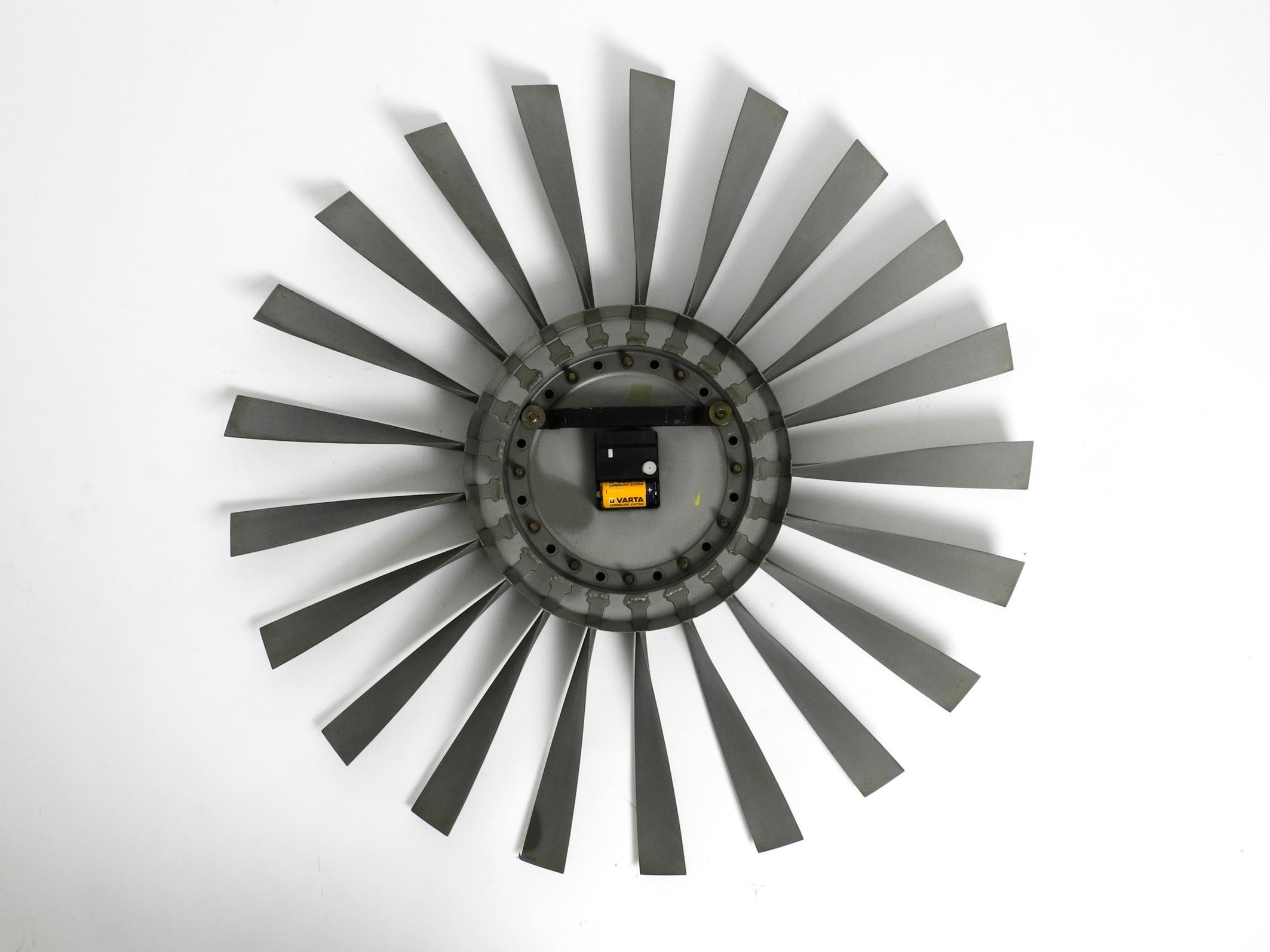 Huge Wall Clock with Blade Turbine from a Lockheed F-104 Starfighter from 1990 8