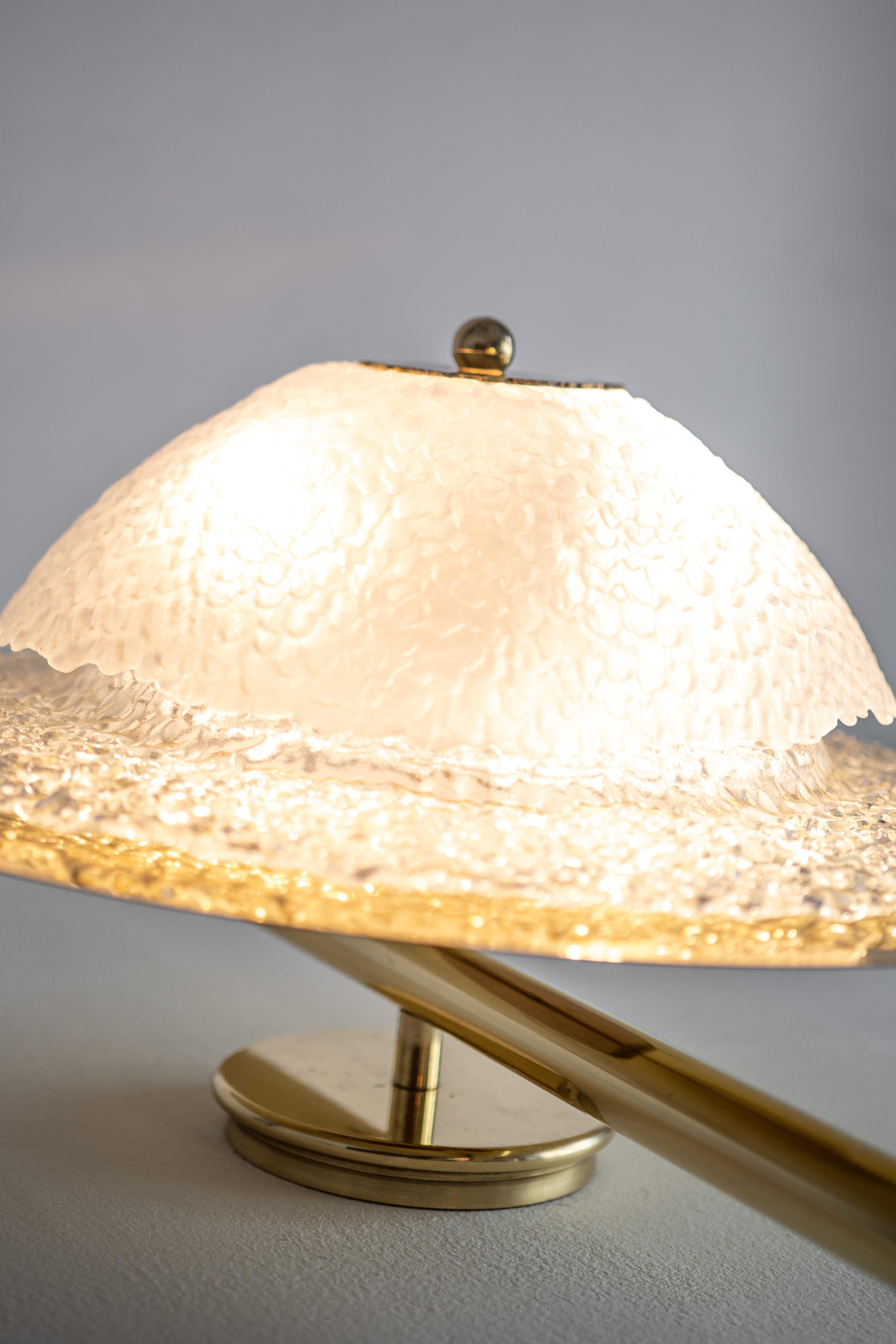 Brass Huge wall lamp 100% italian craftmanship For Sale