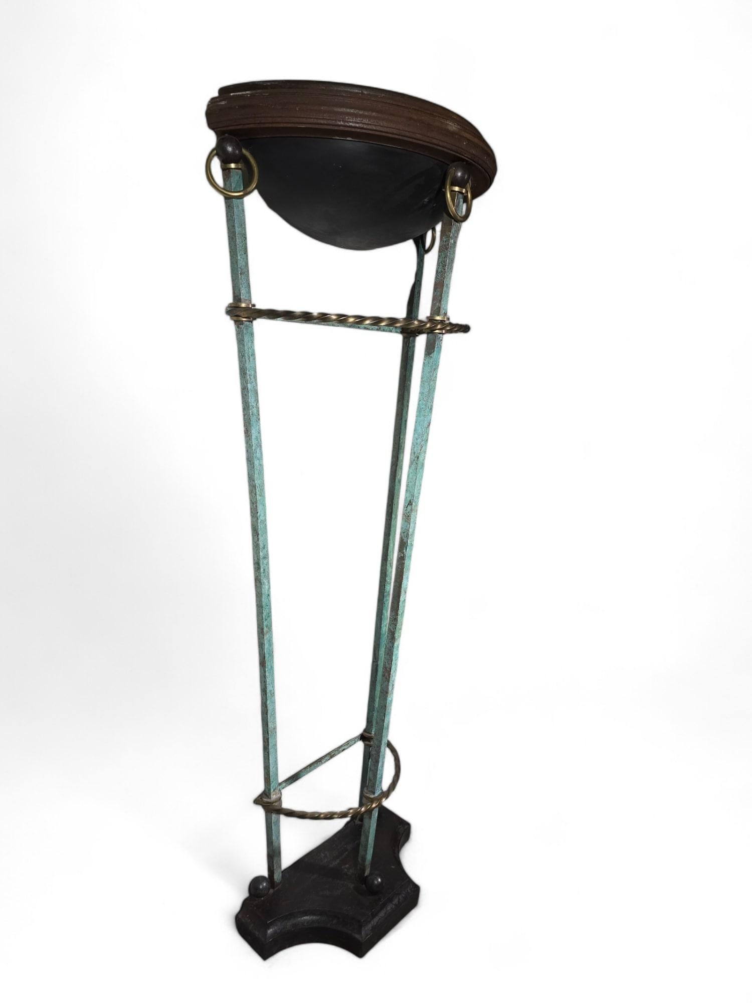 Bronzo Lampada da parete enorme in stile greco antico - Altezza 190 cm in vendita