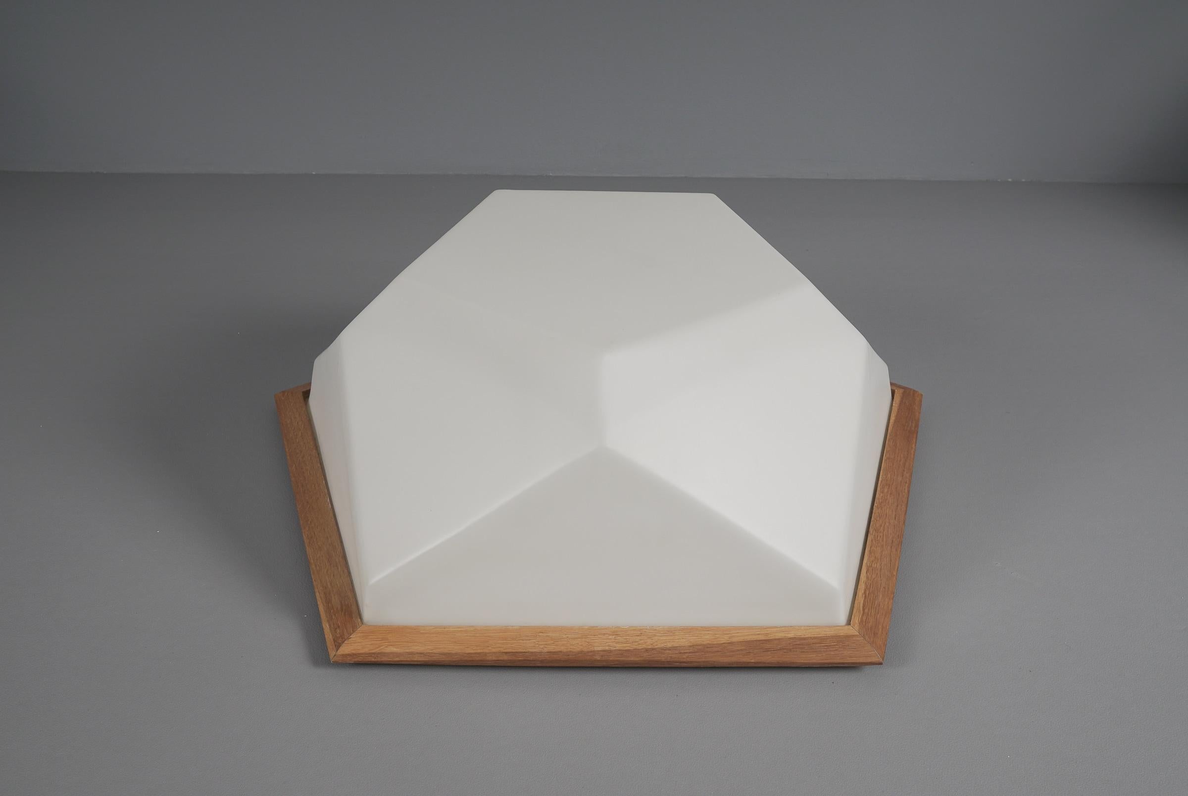 HugeAnthroposophical Wall or Ceiling Lamp Made of Hard Plastic by Rudolf Dörfler For Sale 3