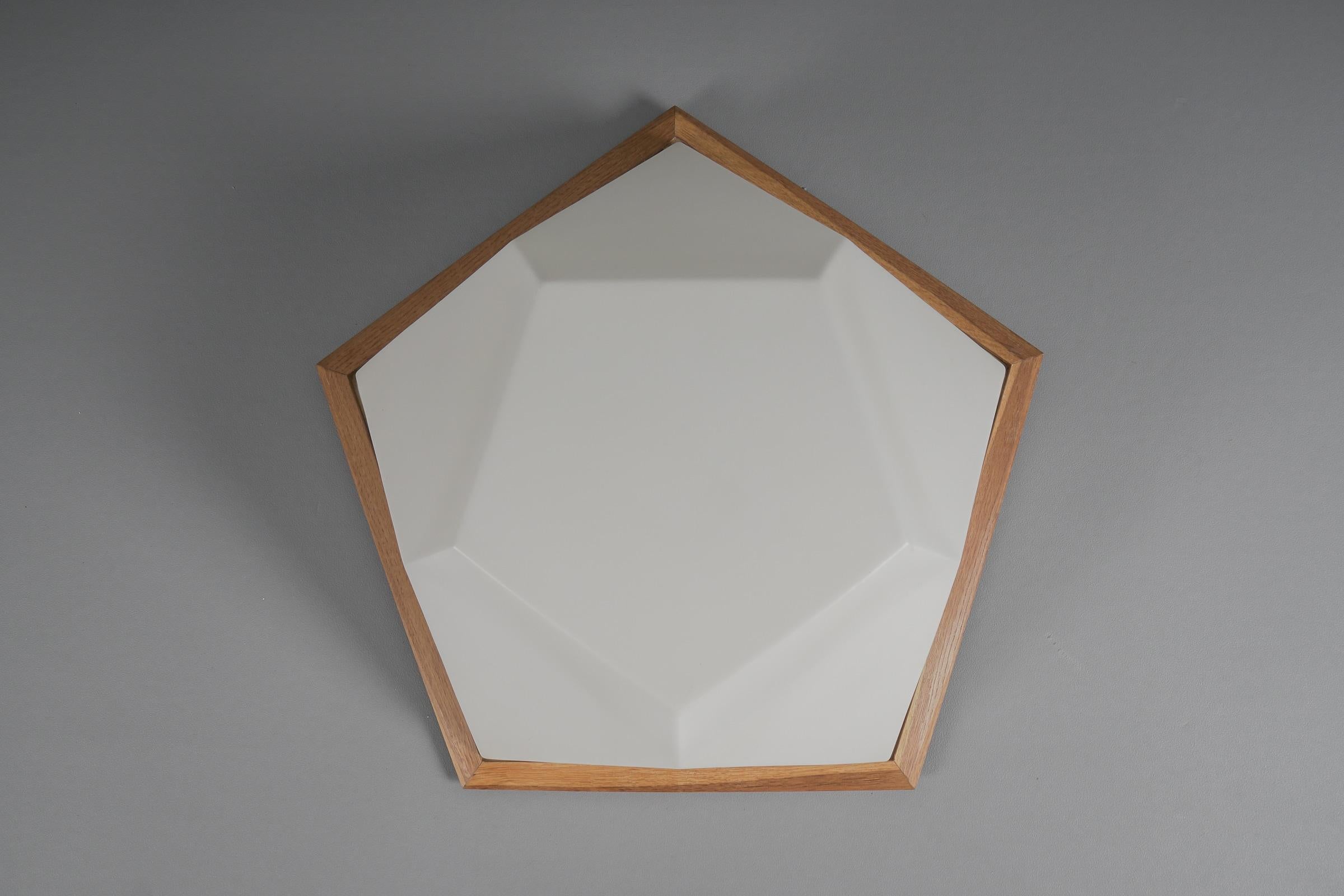 Swiss HugeAnthroposophical Wall or Ceiling Lamp Made of Hard Plastic by Rudolf Dörfler For Sale