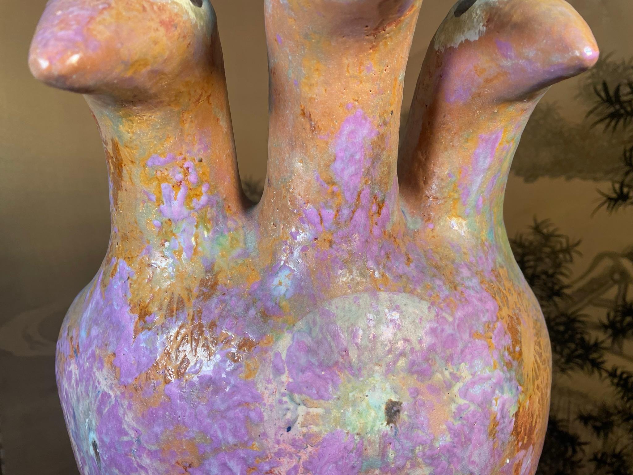 Ceramic Huge Whimsical Goose Sculpture Master Designer Eva Fritz-Lindner