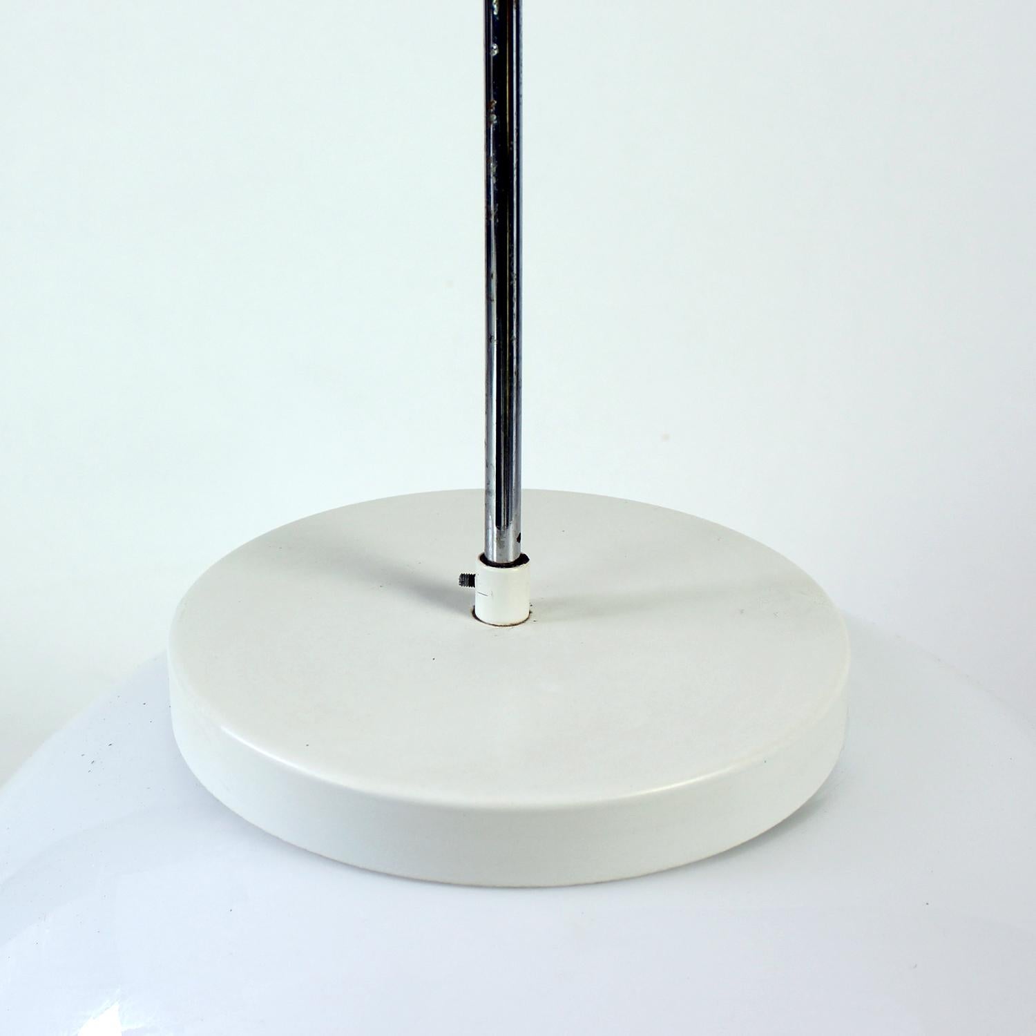 Mid-20th Century Huge White Opaline Ceiling Lamp, Czechoslovakia 1960s For Sale