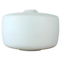 Huge White Opaline Glass Shield, Czechoslovakia 1960s