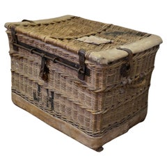 Used Huge Wicker Railway Parcel Hamper Very strong and attractive piece