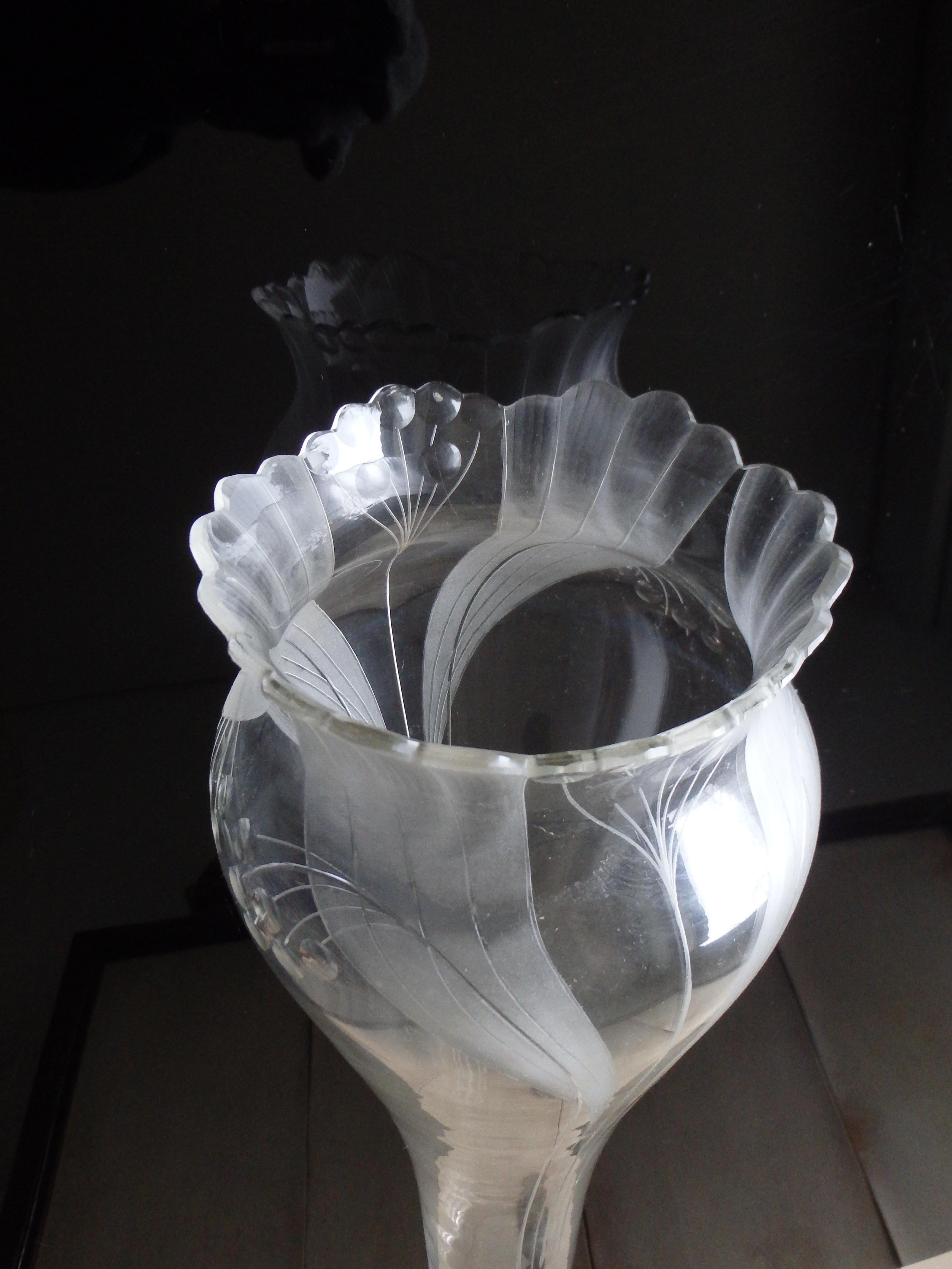 Très grand vase Art Nouveau en étain argenté WMF en vente 5