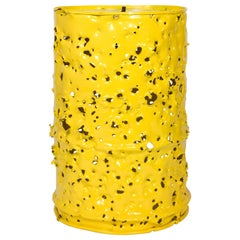 Huge Yellow Bullet Hole Can Lamp by Charles Linder