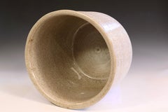 Huge Zanesville Pottery Planter Jardiniere Homespun Stone Age Modern 12 x 16"