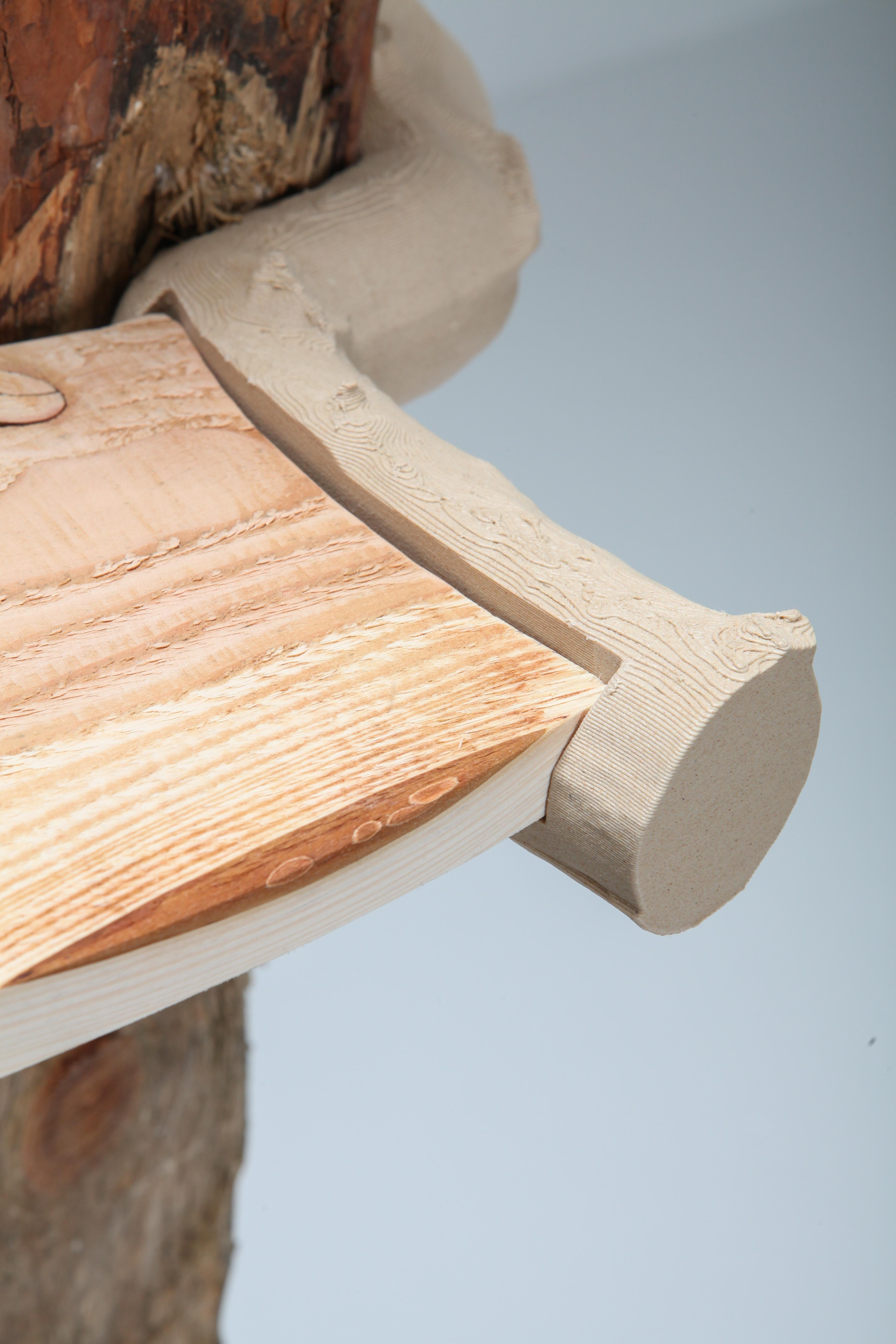'Estantería para abrazar y pinchar' Estantería contemporánea de madera con ramas Schimmel & Schweikle en venta 10