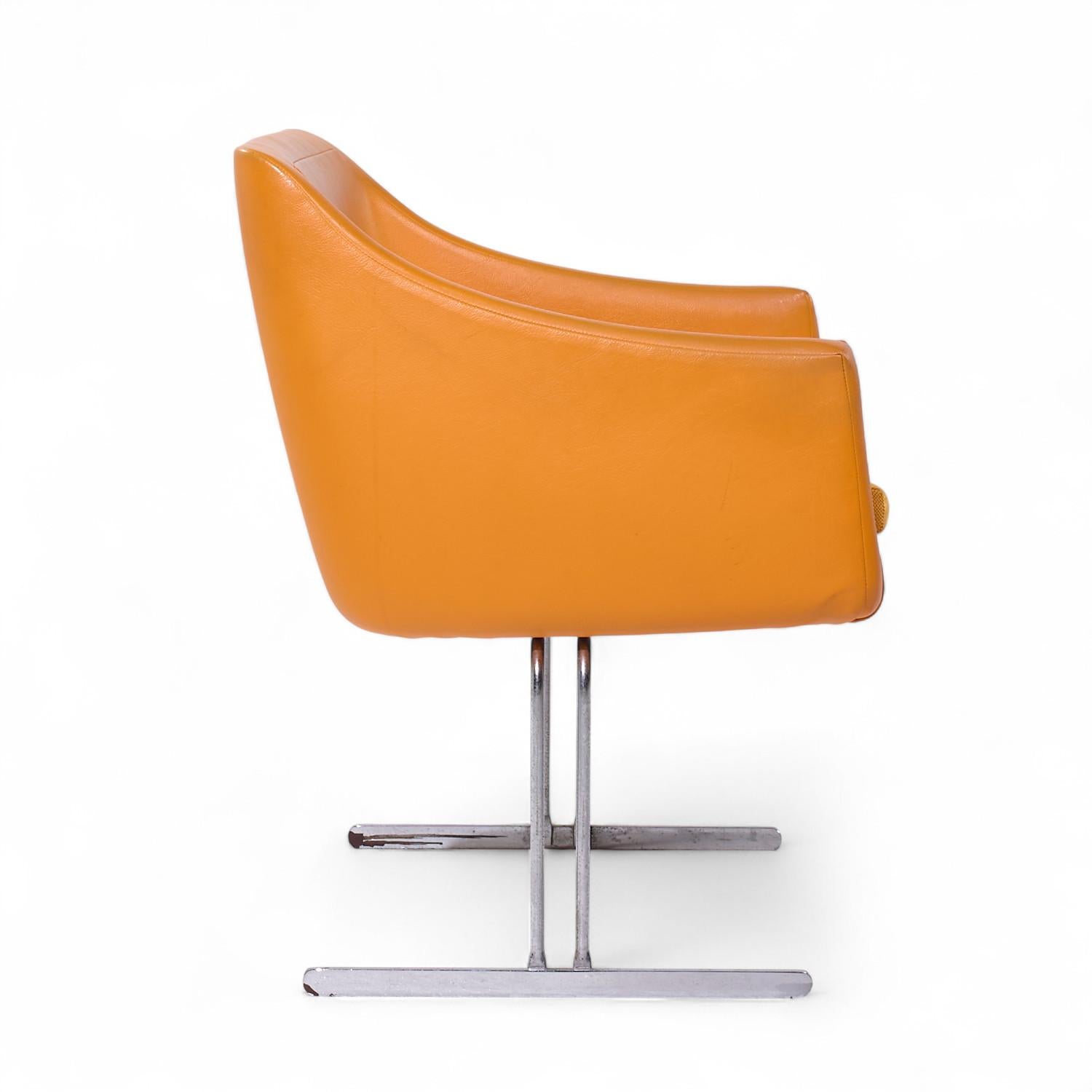 Hugh Acton for Vecta Mid Century Chrome Lounge Chairs - Pair For Sale 4