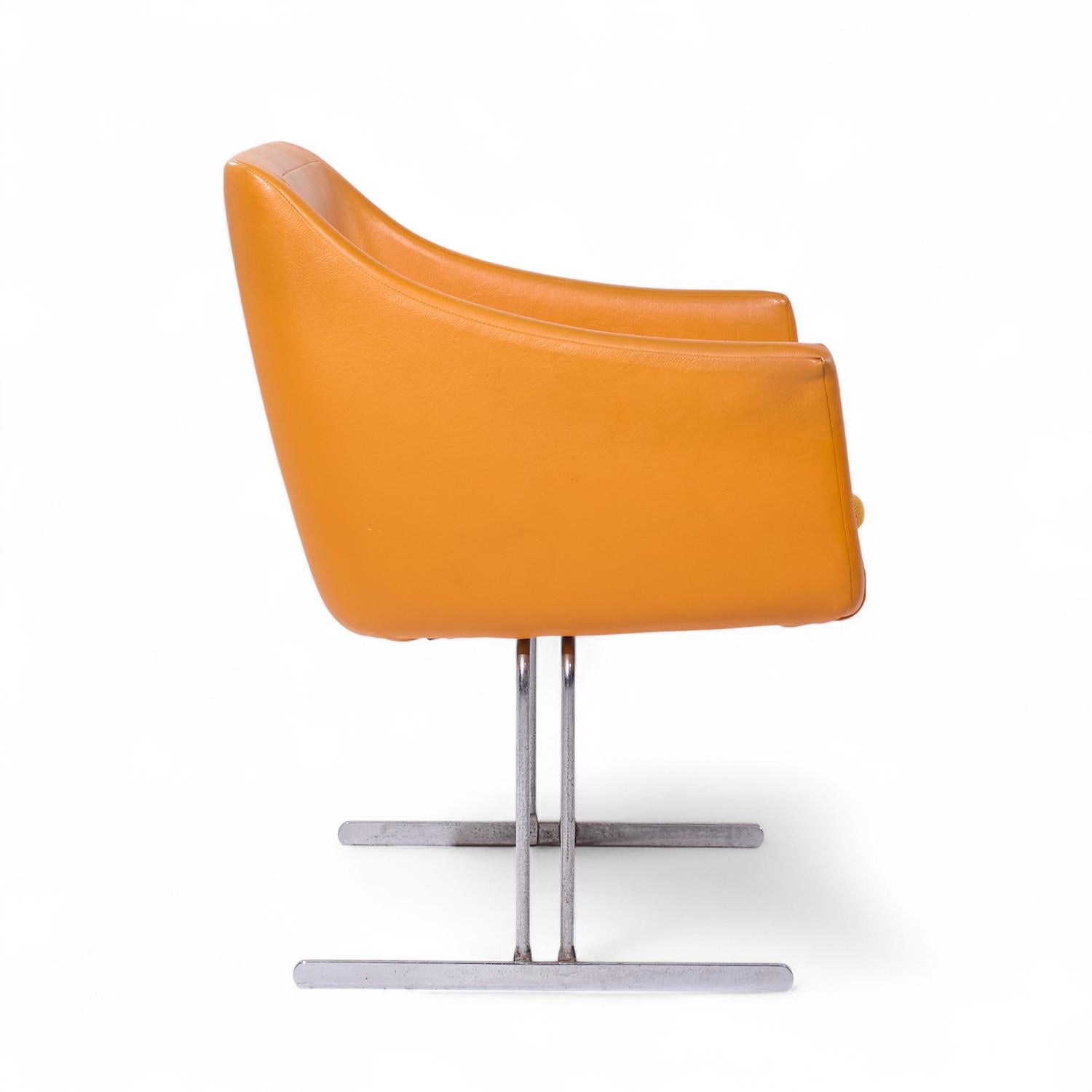 Hugh Acton for Vecta Mid Century Chrome Lounge Chairs - Pair For Sale 4