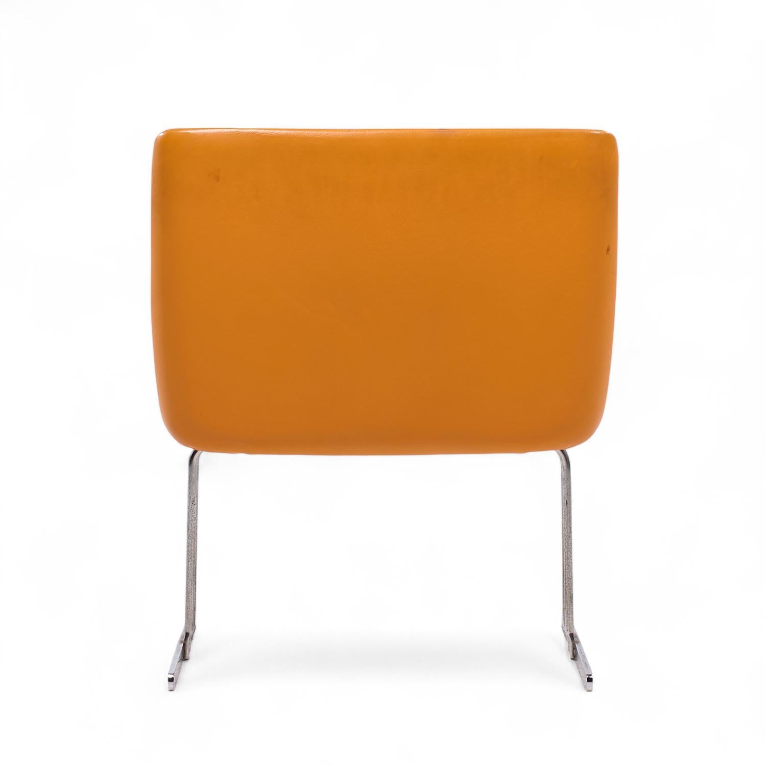 Hughes Acton for Vecta Mid Century Chrome Lounge Chairs - Pair en vente 1