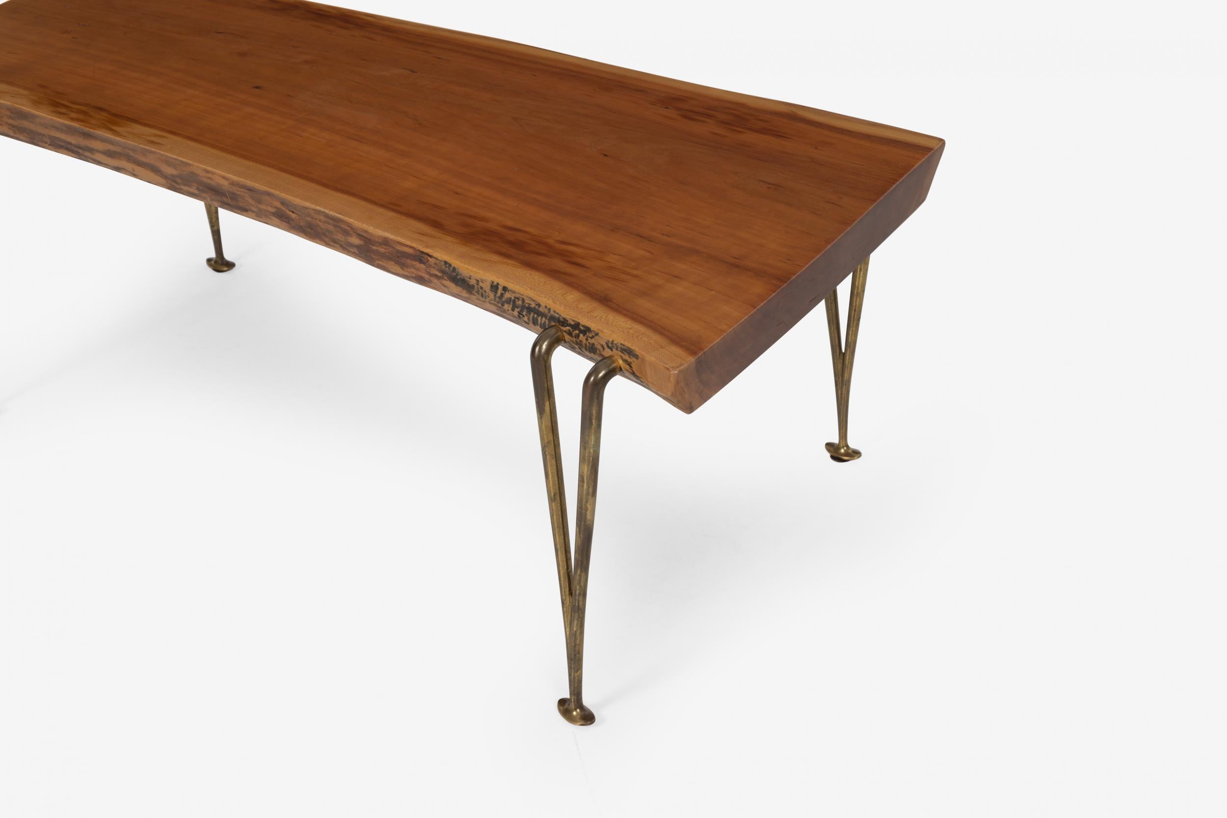 Contemporary Hugh Acton Free-Edge Bench