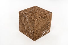 Hugh Acton Marble Cubed End Tables
