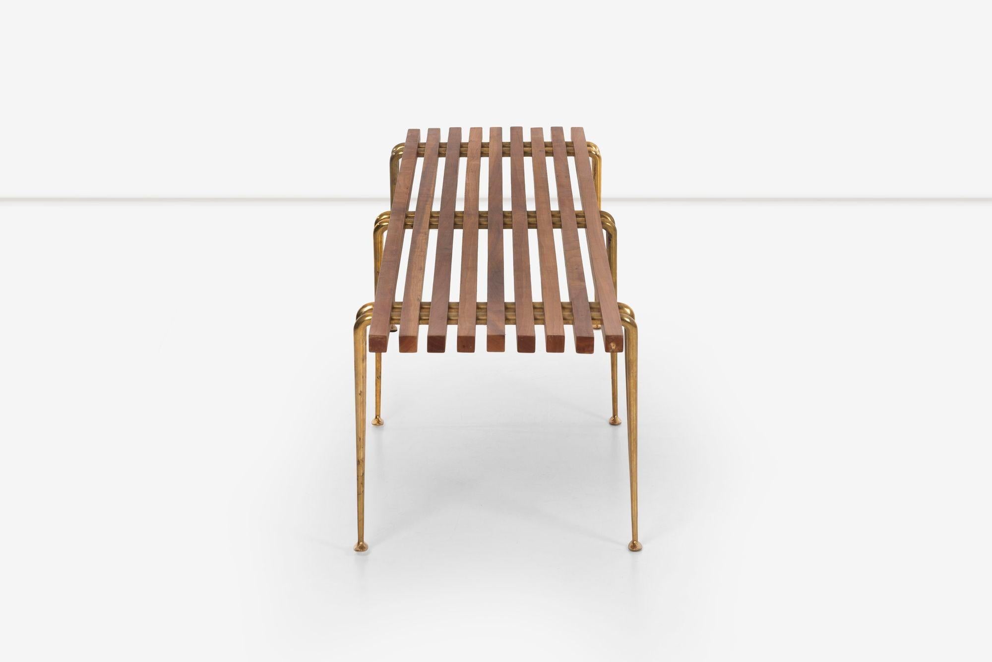 American Hugh Acton Slat Bench