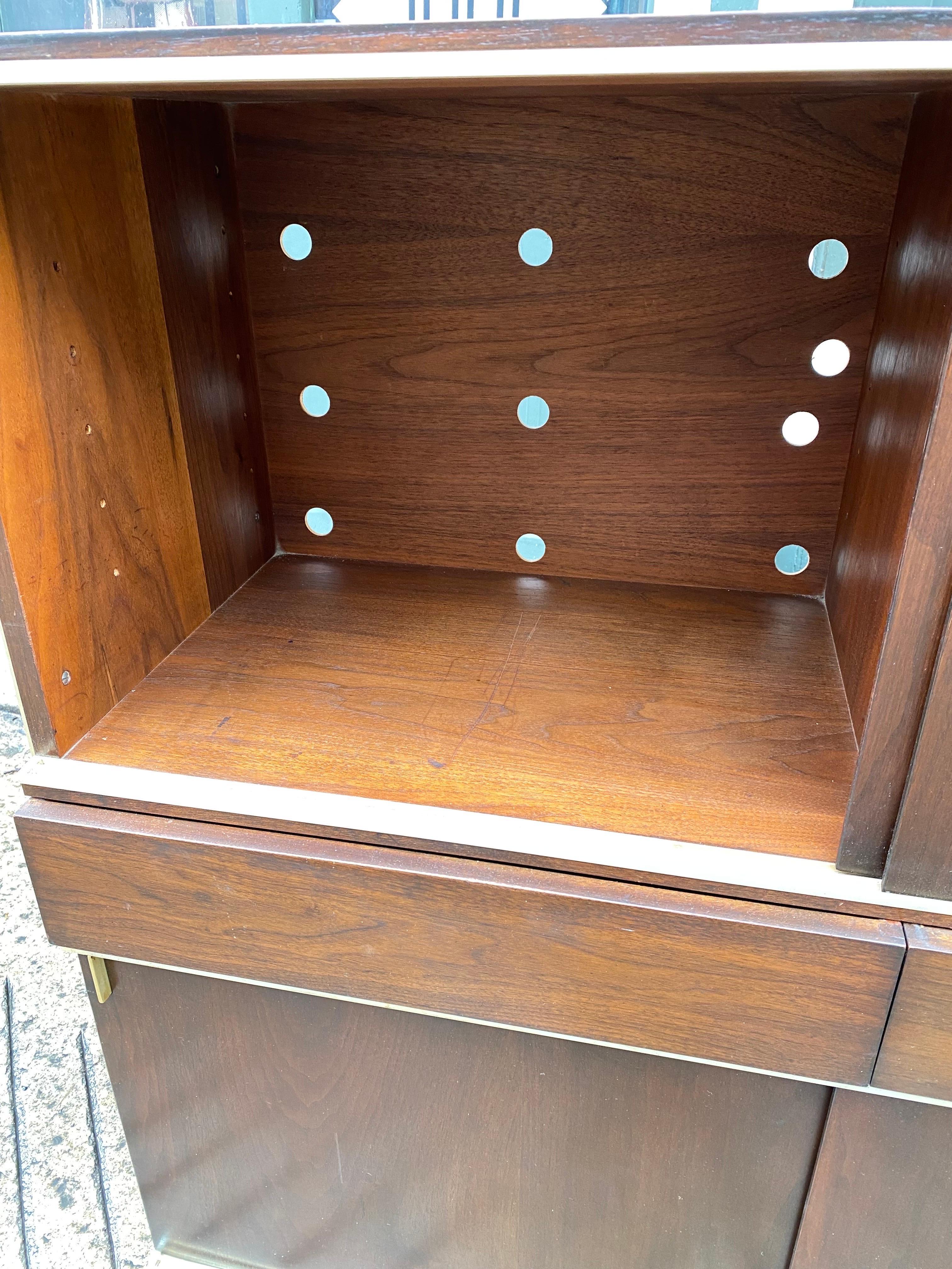 Mid-20th Century Hugh Acton Sliding Door Cabinet For Sale