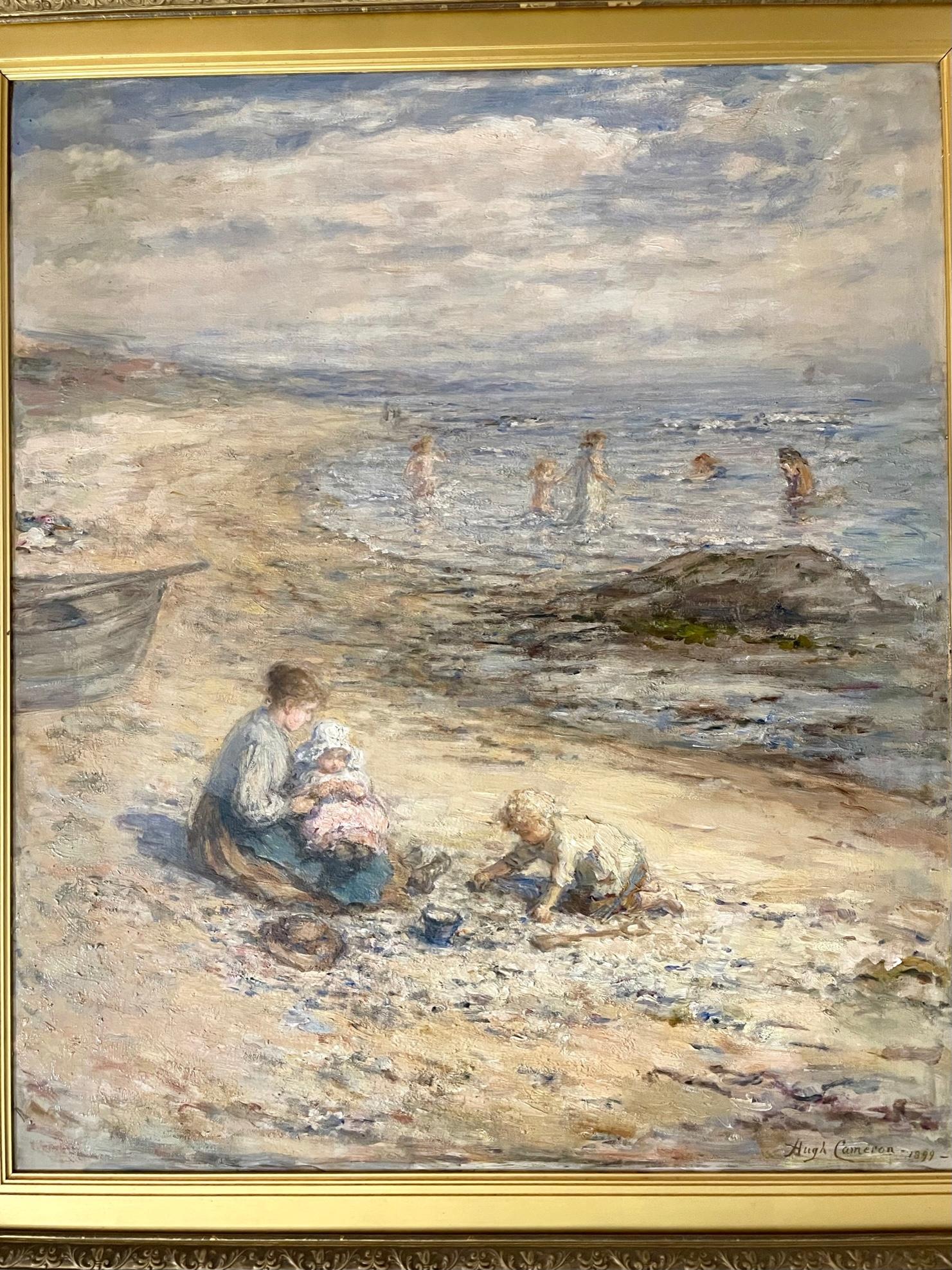 By The Seaside - Painting by Hugh Cameron