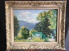 The Potting Shed, Impressionist Landscape, Oil Painting, Signed