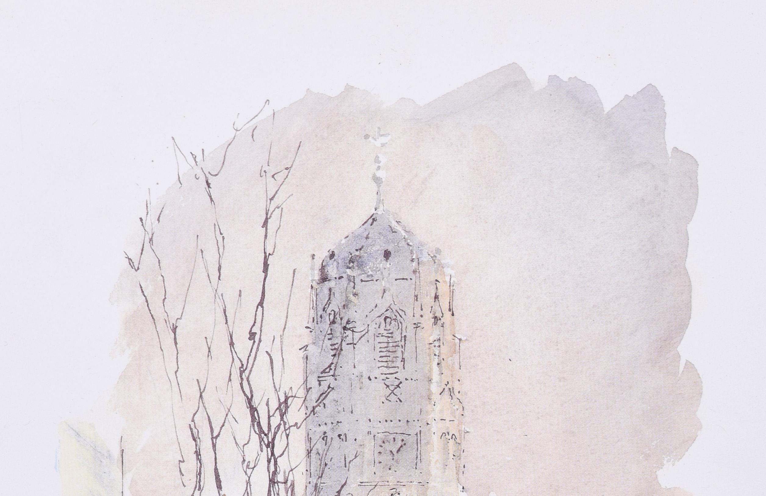 Christ Church, Oxford litografía de Hugh Casson en venta 1