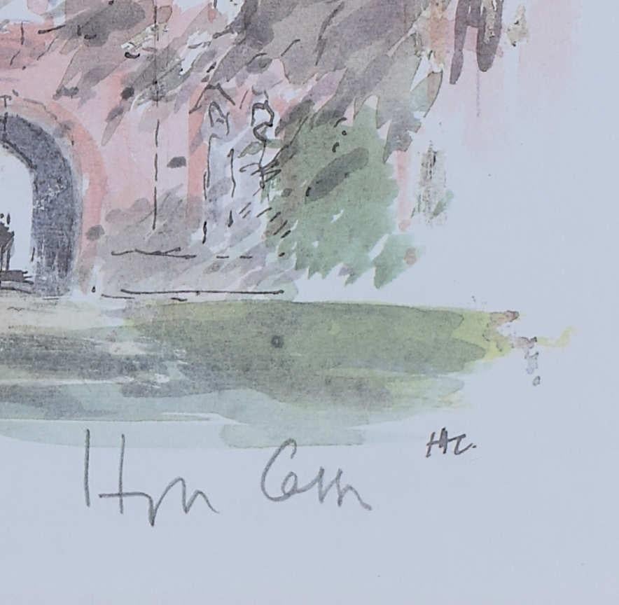 Girton College, Cambridge litografía de Hugh Casson en venta 4