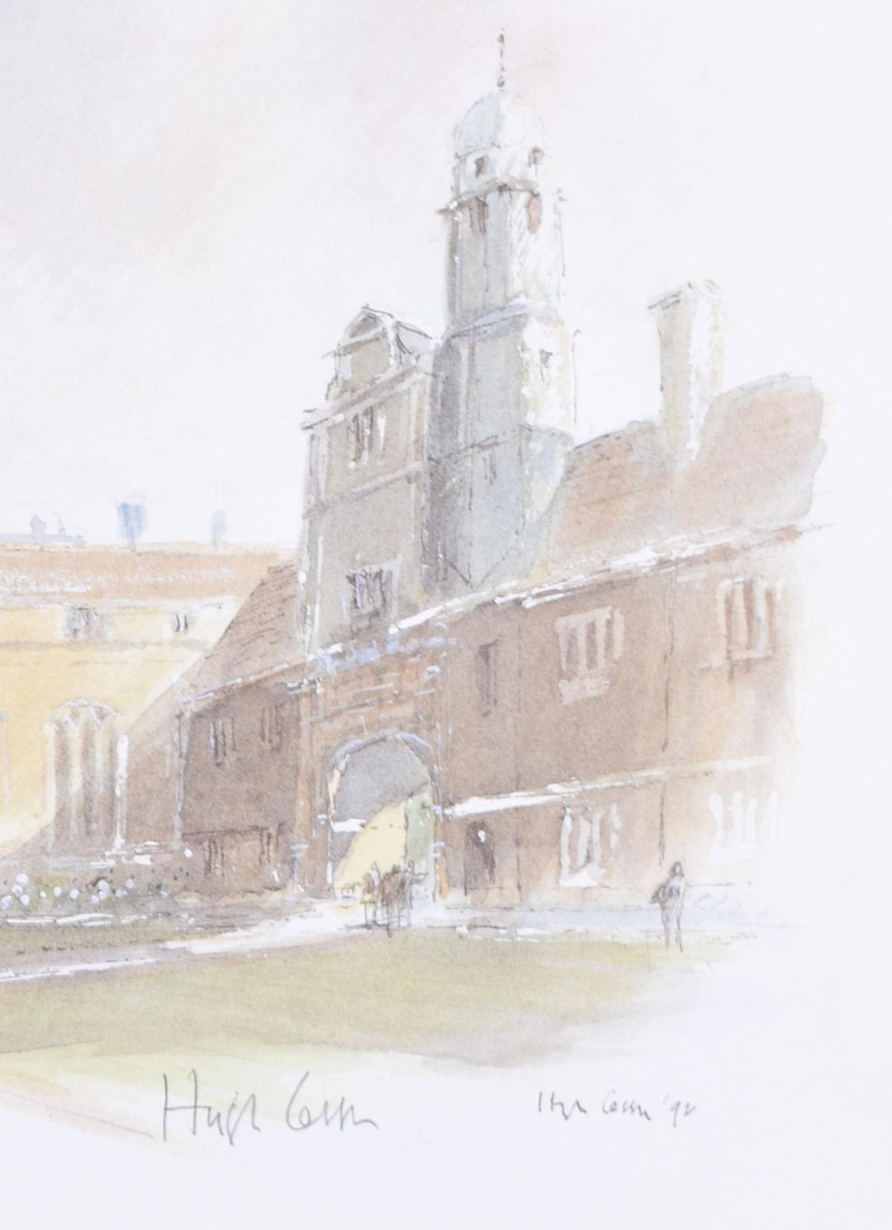 Gonville and Caius, Cambridge lithograph by Hugh Casson For Sale 3