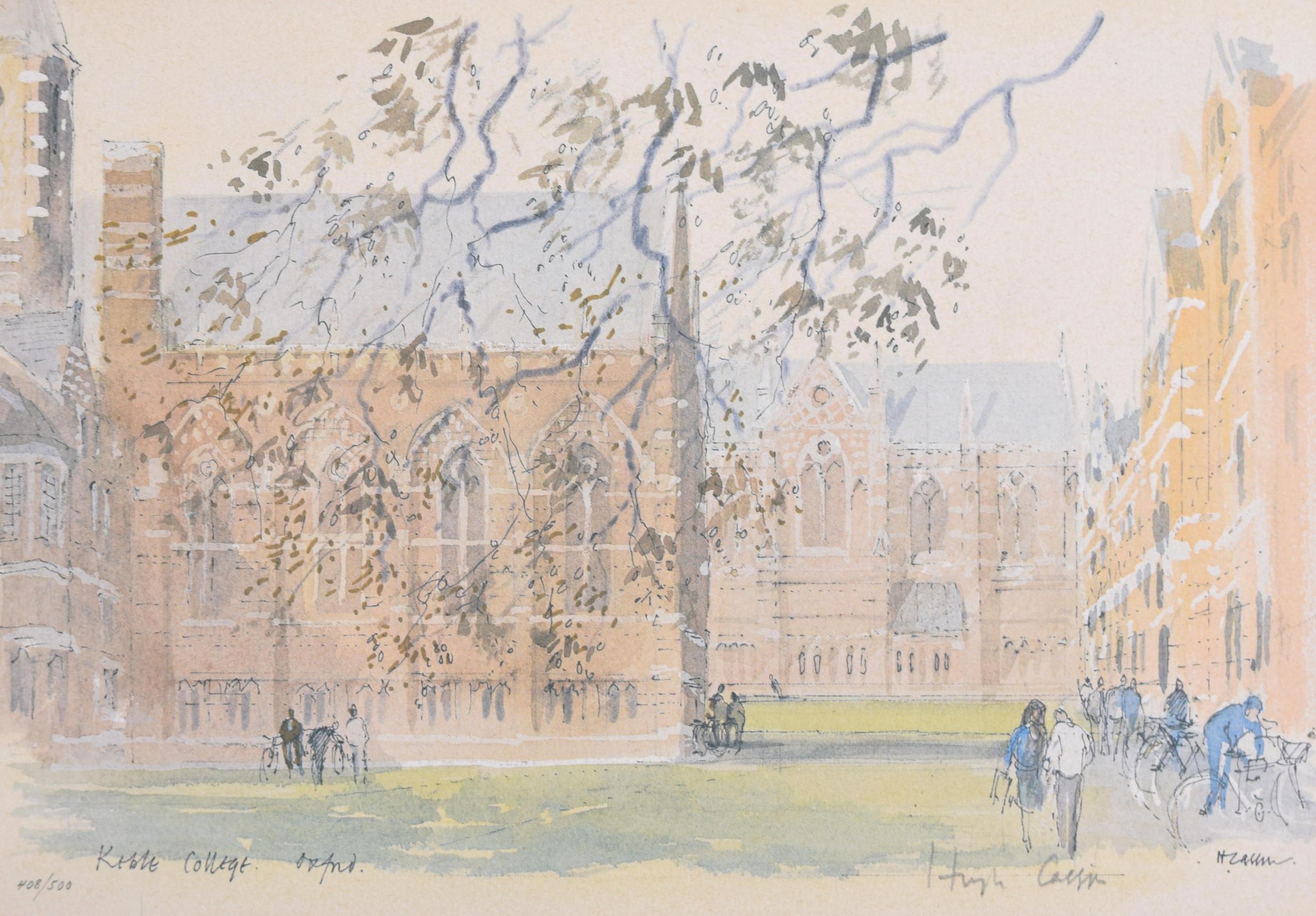 Keble College, Oxford lithograph by Hugh Casson